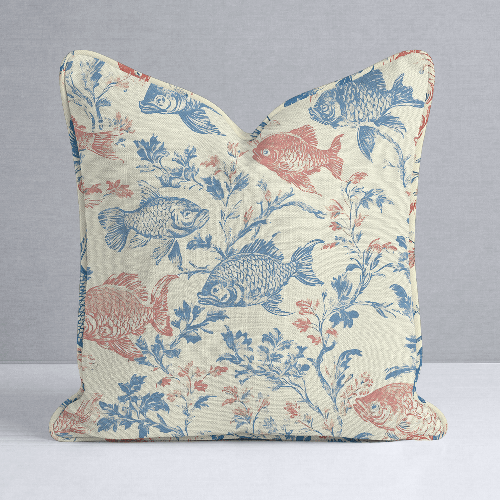 Fish Tank Throw Pillow - Lemon Park