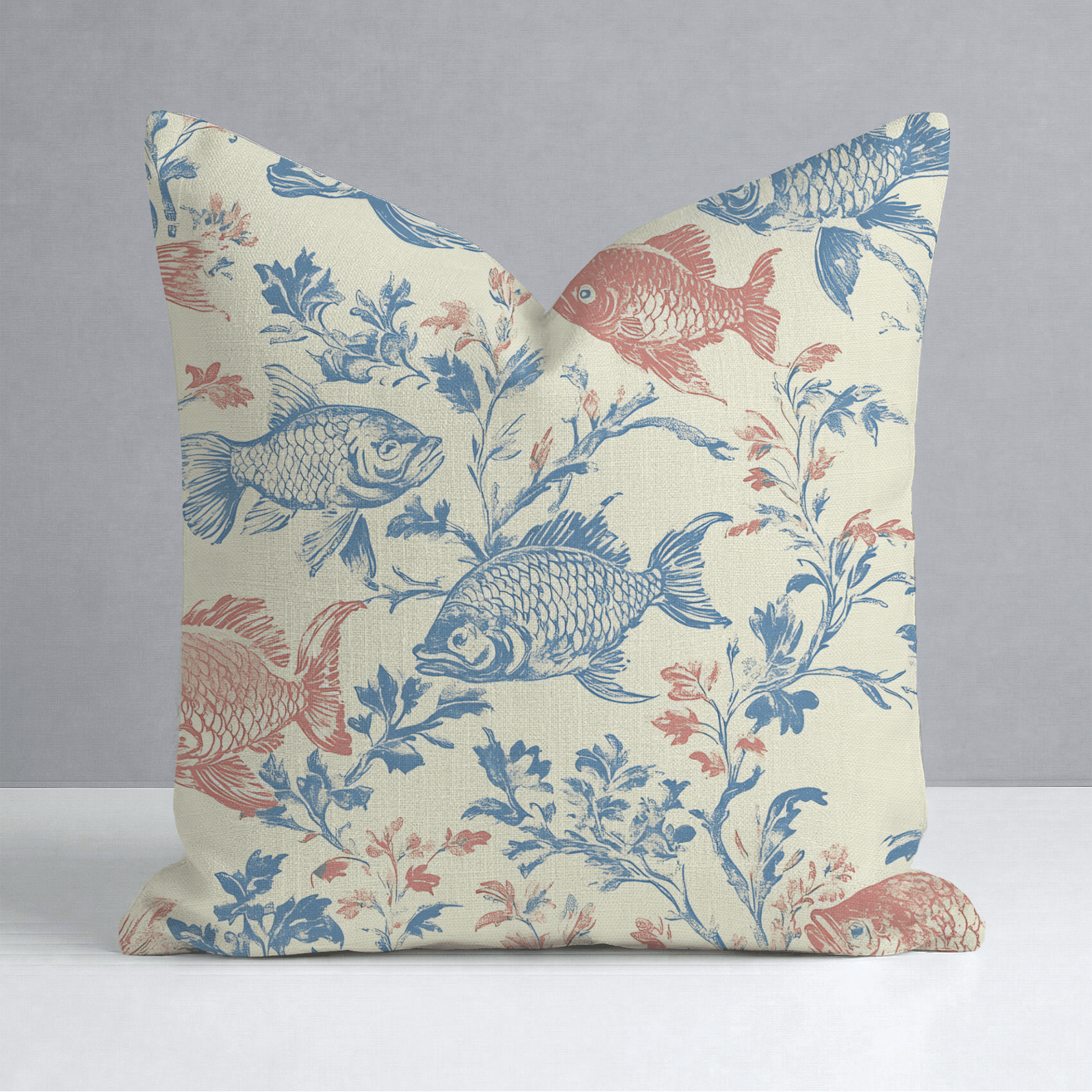 Fish Tank Throw Pillow - Lemon Park