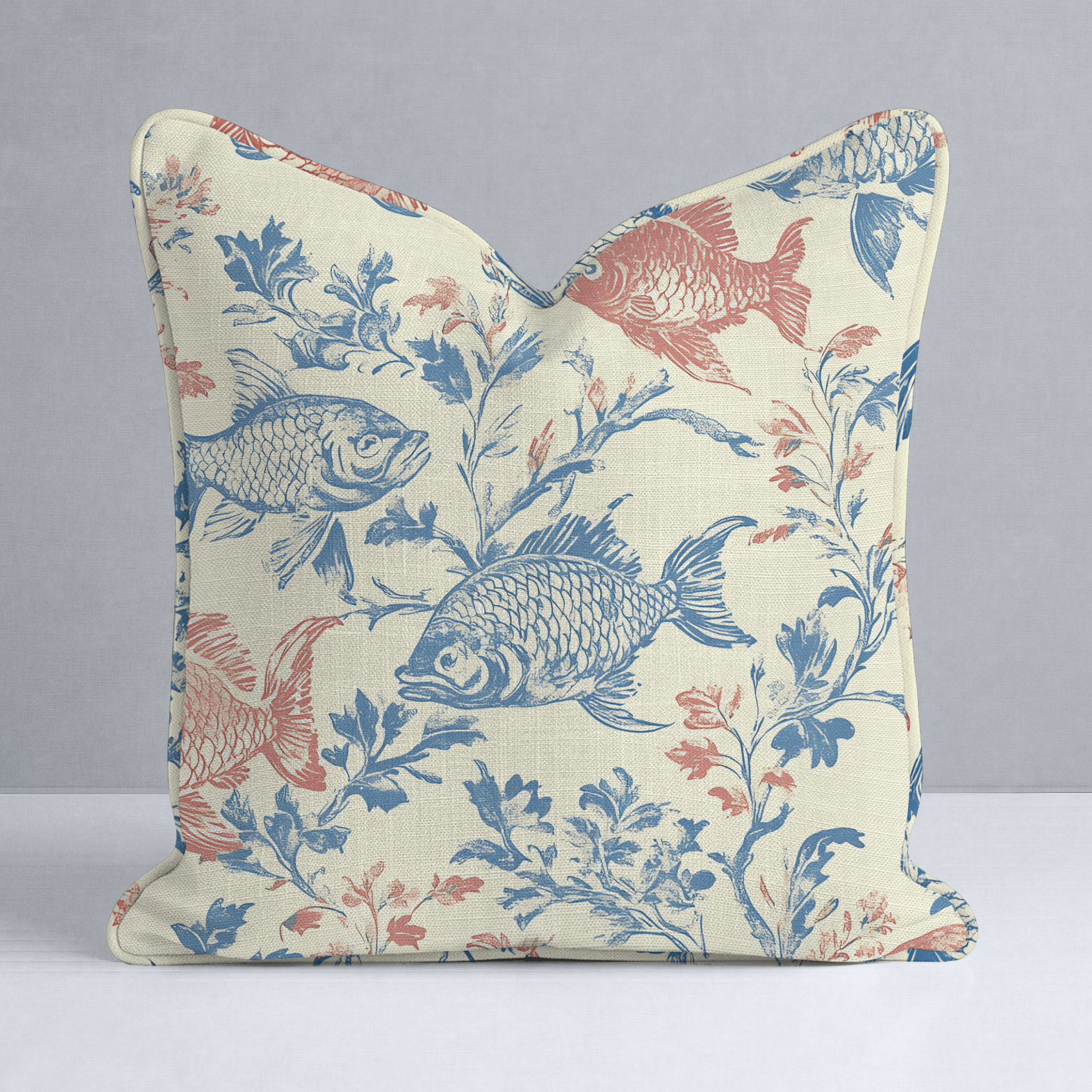 Fish Tank Throw Pillow - Lemon Park