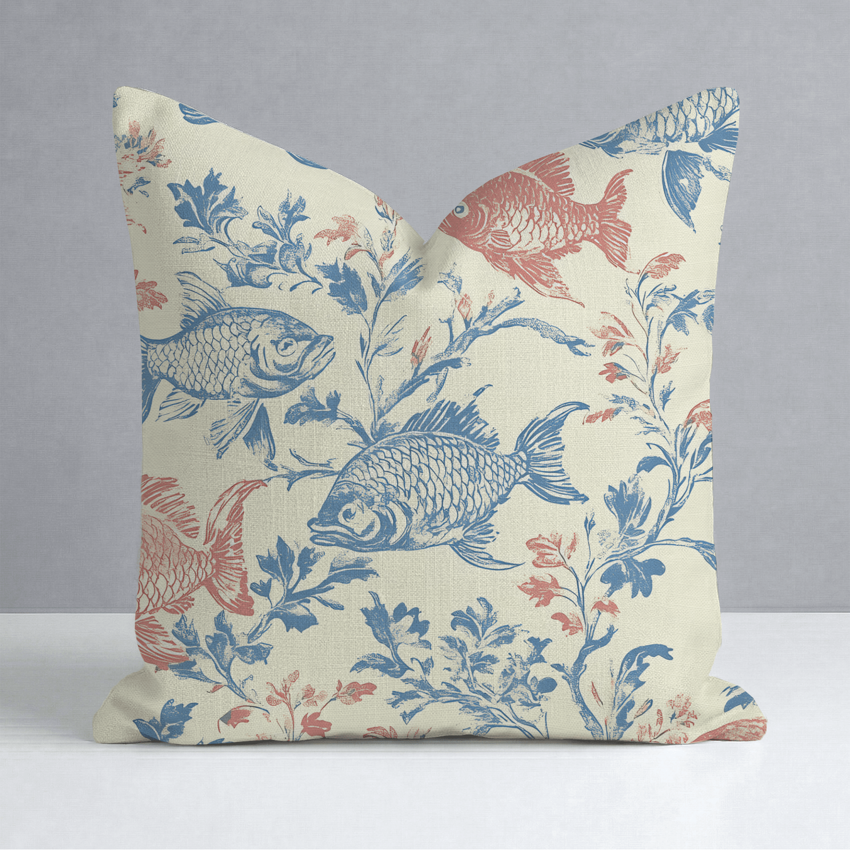 Fish Tank Throw Pillow - Lemon Park