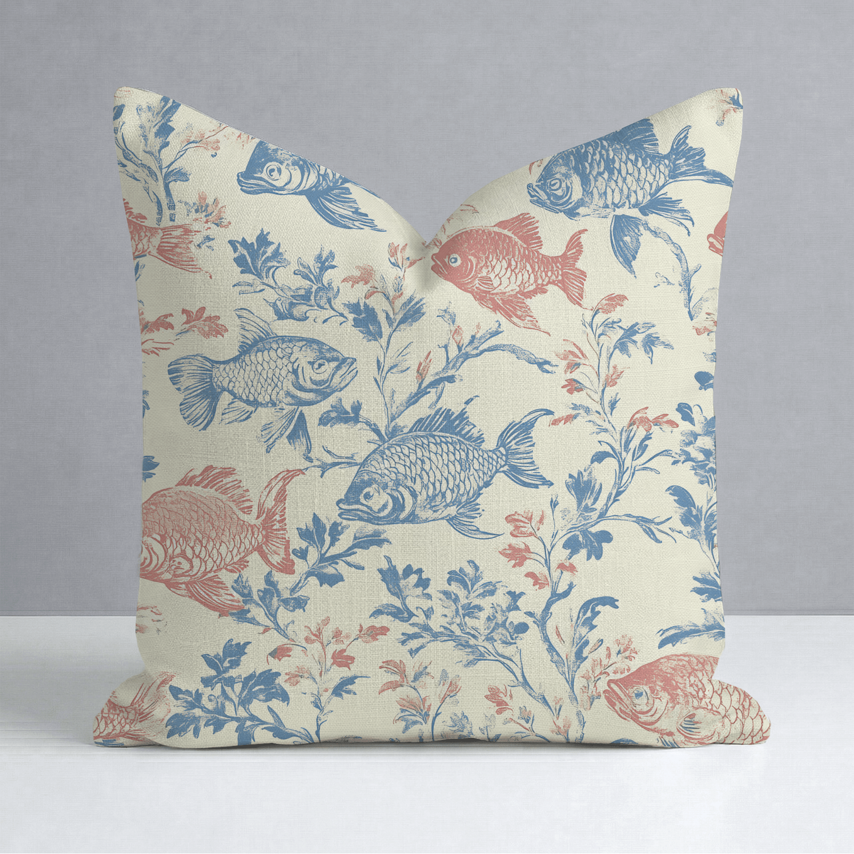 Fish Tank Throw Pillow - Lemon Park