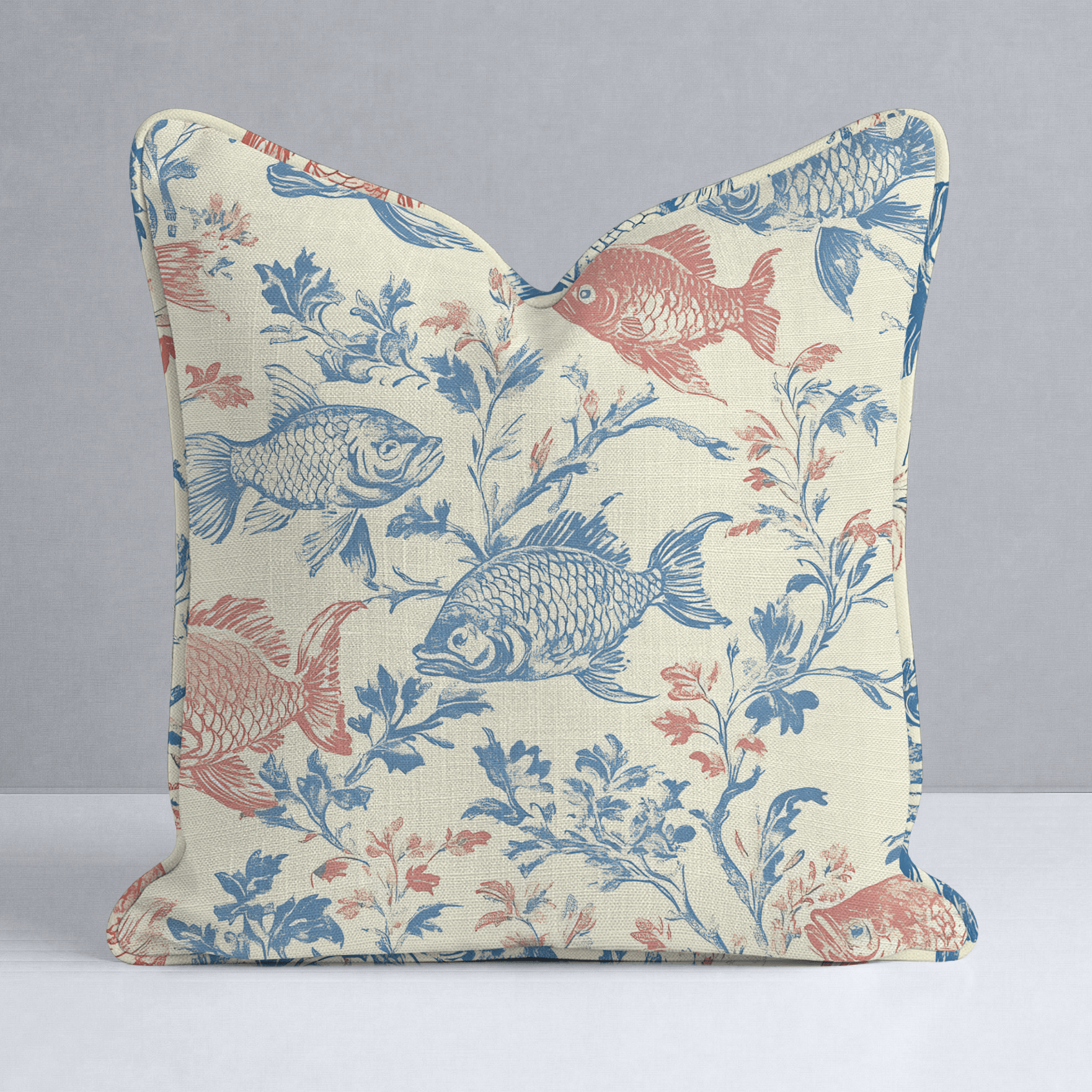 Fish Tank Throw Pillow - Lemon Park