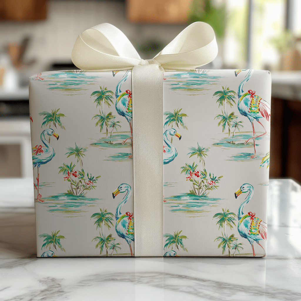 Flamingo Beach - Wrapping Paper - Lemon Park