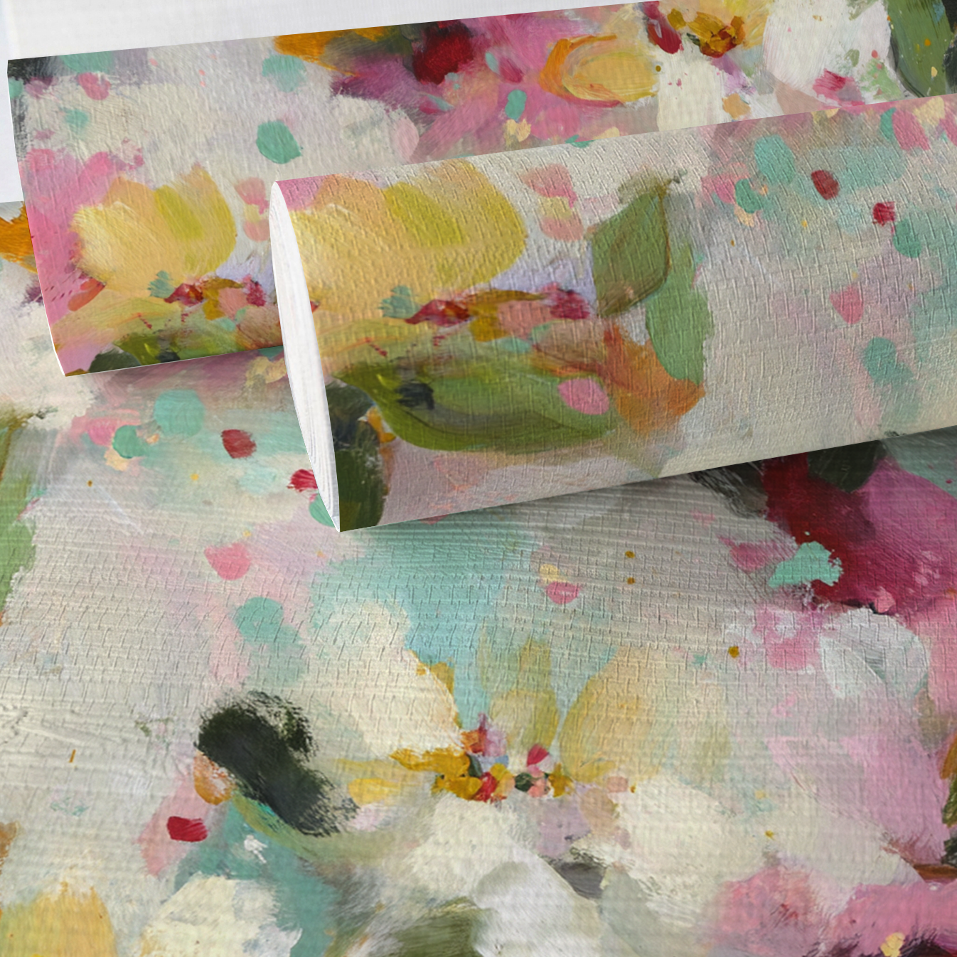 Fleur Garden Faux Grasscloth Wallpaper - Lemon Park