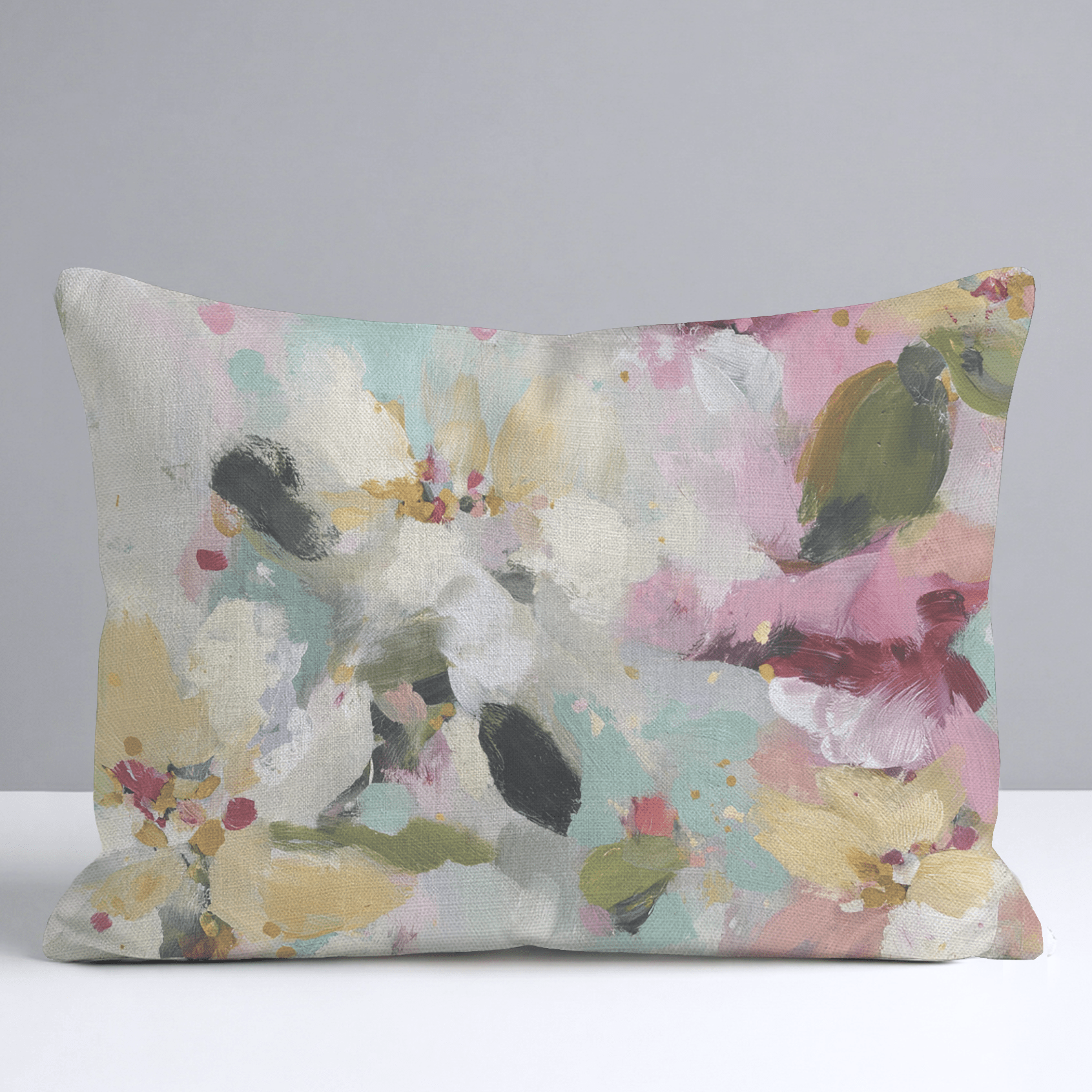 Fleur Garden Throw Pillow - Lemon Park