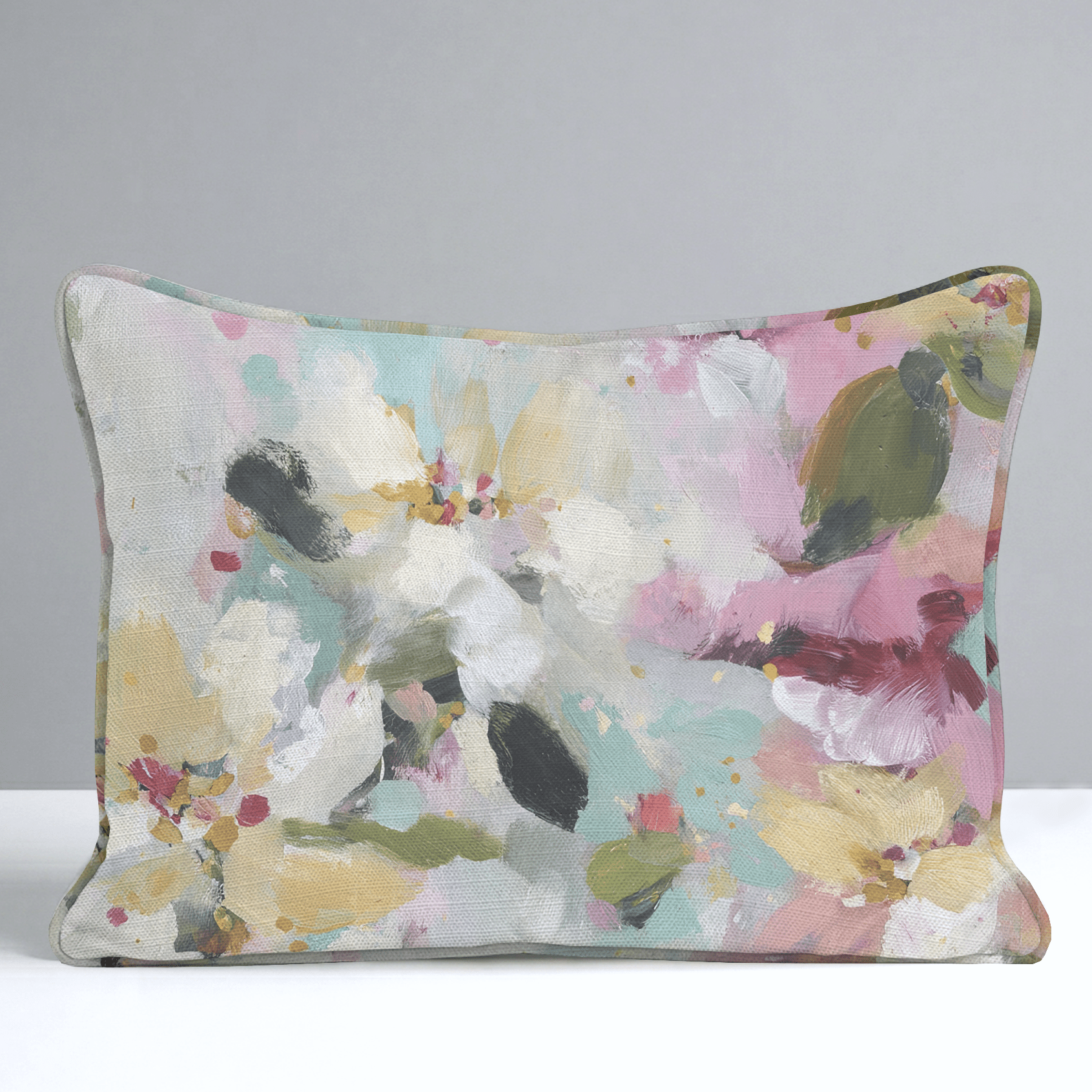 Fleur Garden Throw Pillow - Lemon Park