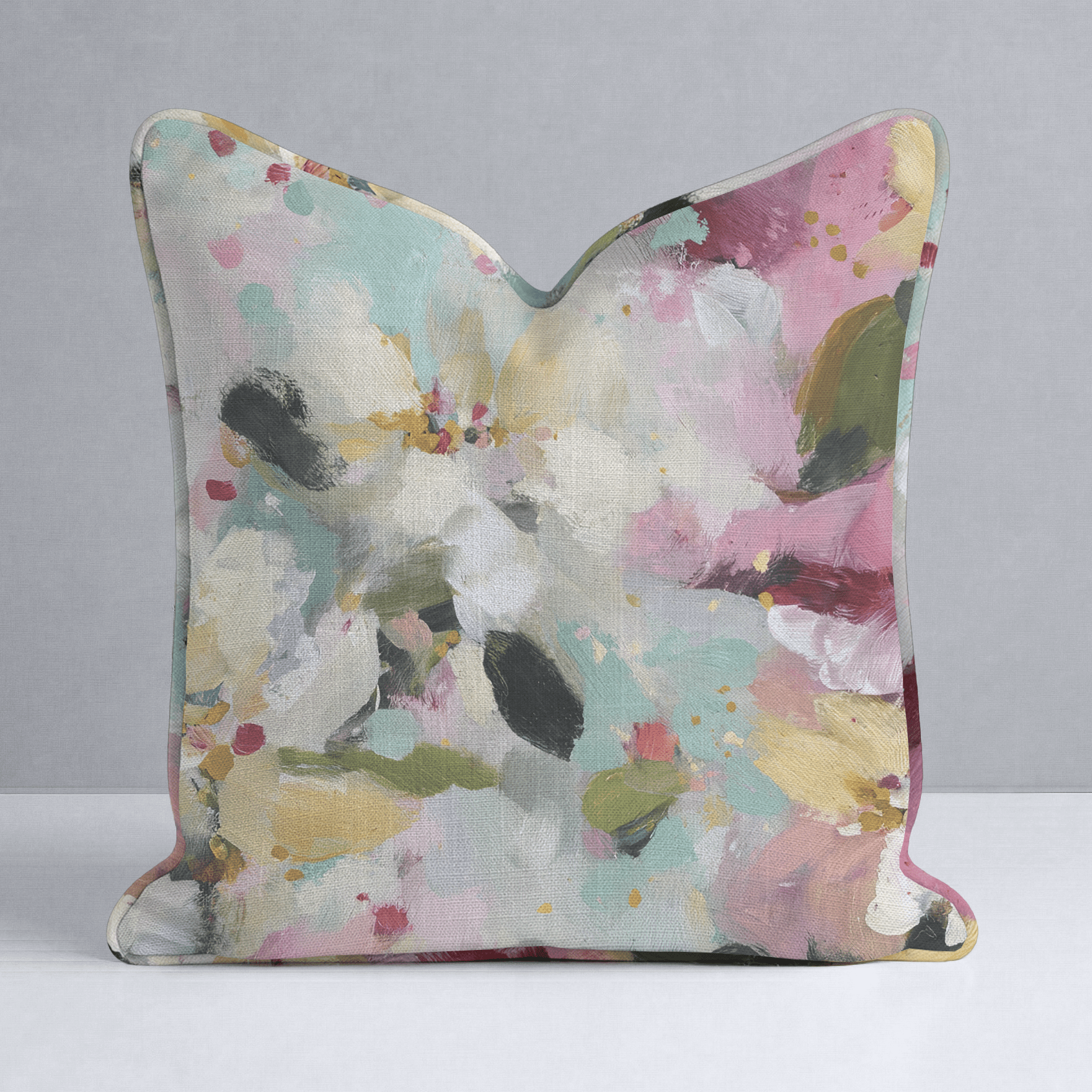 Fleur Garden Throw Pillow - Lemon Park