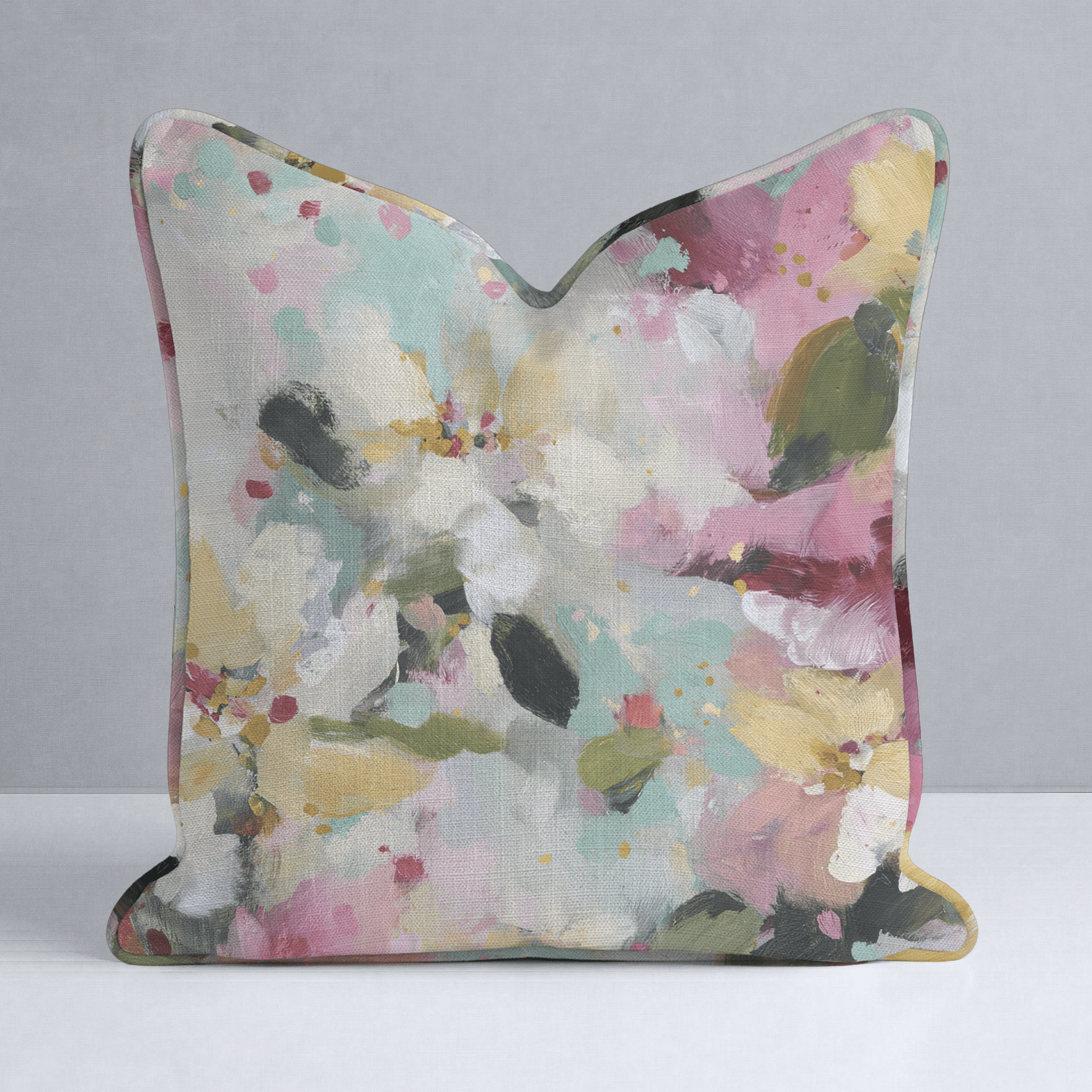 Fleur Garden Throw Pillow - Lemon Park