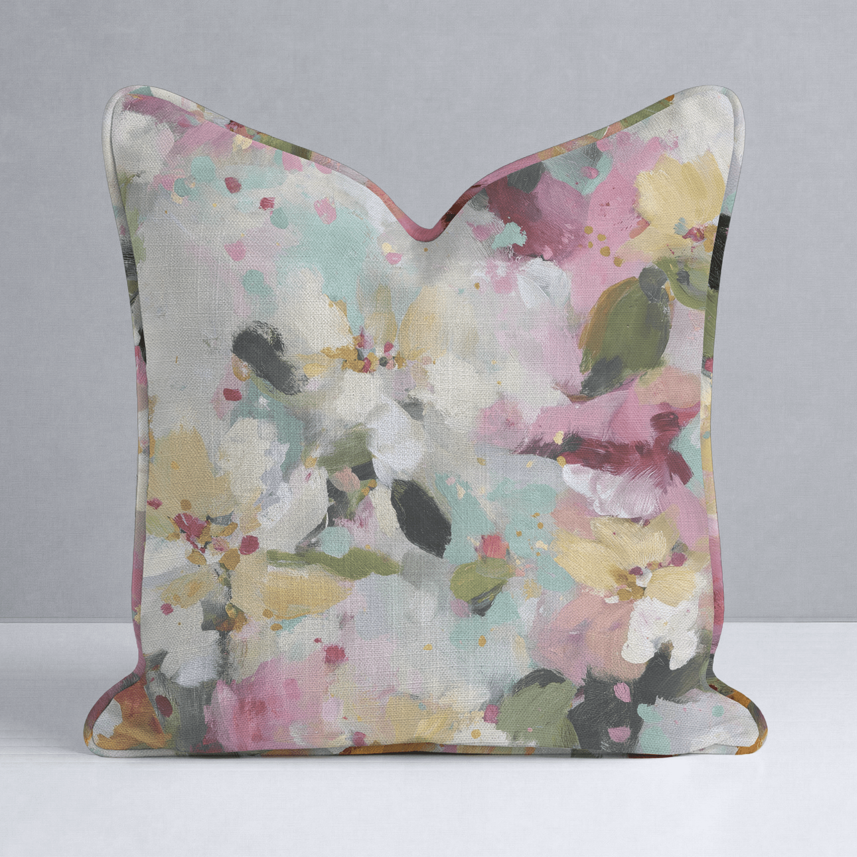 Fleur Garden Throw Pillow - Lemon Park