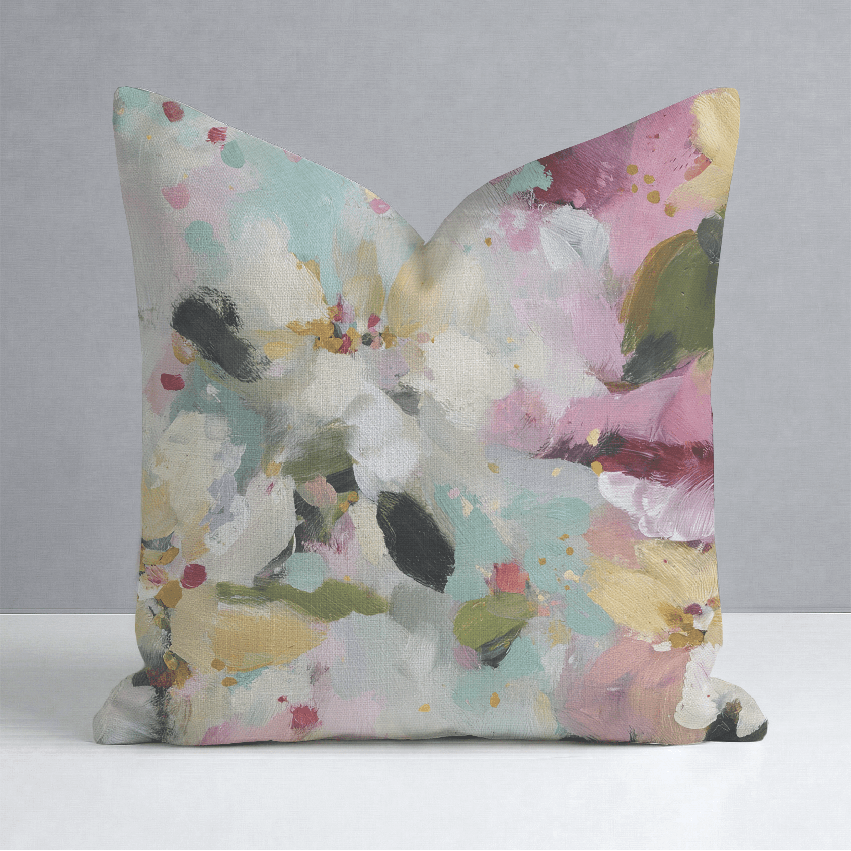 Fleur Garden Throw Pillow - Lemon Park