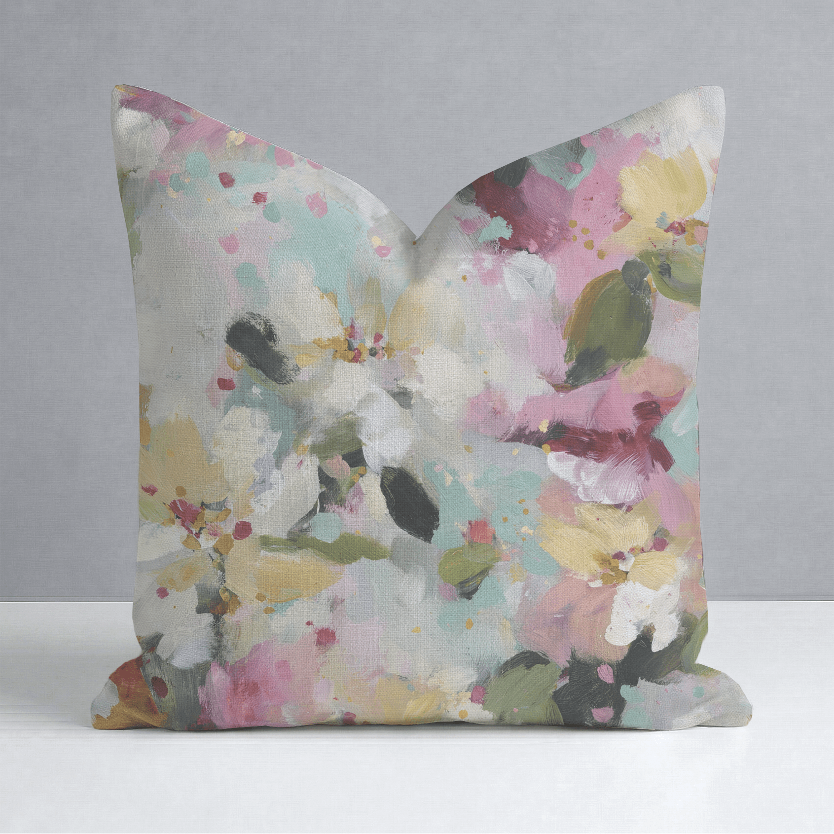 Fleur Garden Throw Pillow - Lemon Park