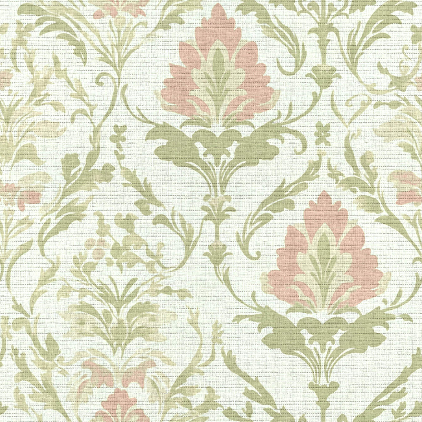 Fleur Harmony Faux Grasscloth Wallpaper - Lemon Park
