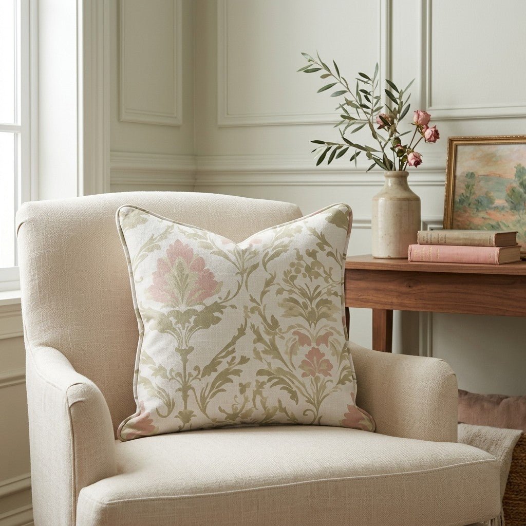 Fleur Harmony Throw Pillow - Lemon Park