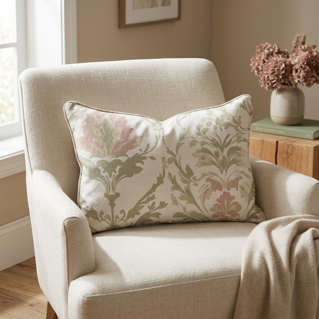 Fleur Harmony Throw Pillow - Lemon Park