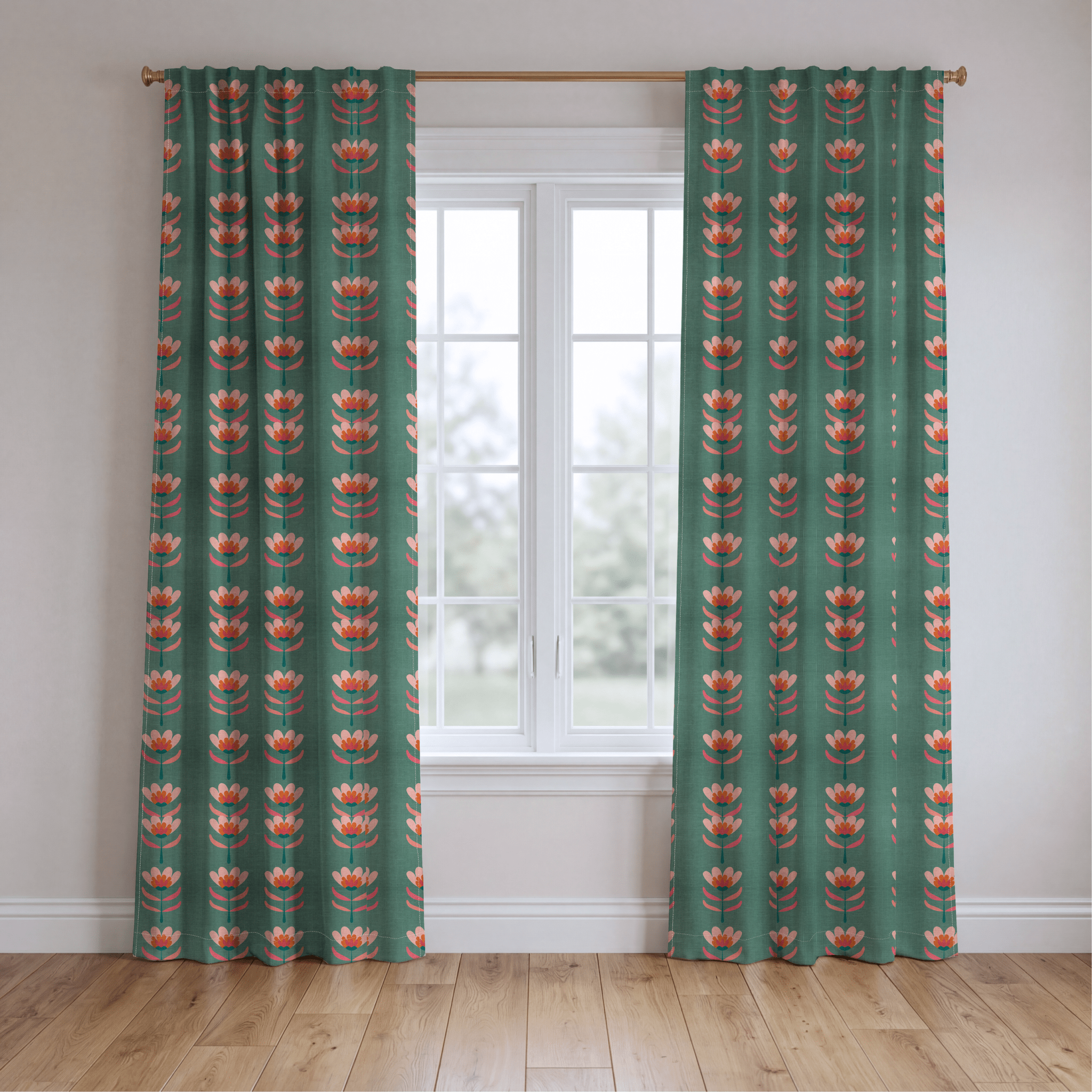 Flora Charm - Drapery - Lemon Park