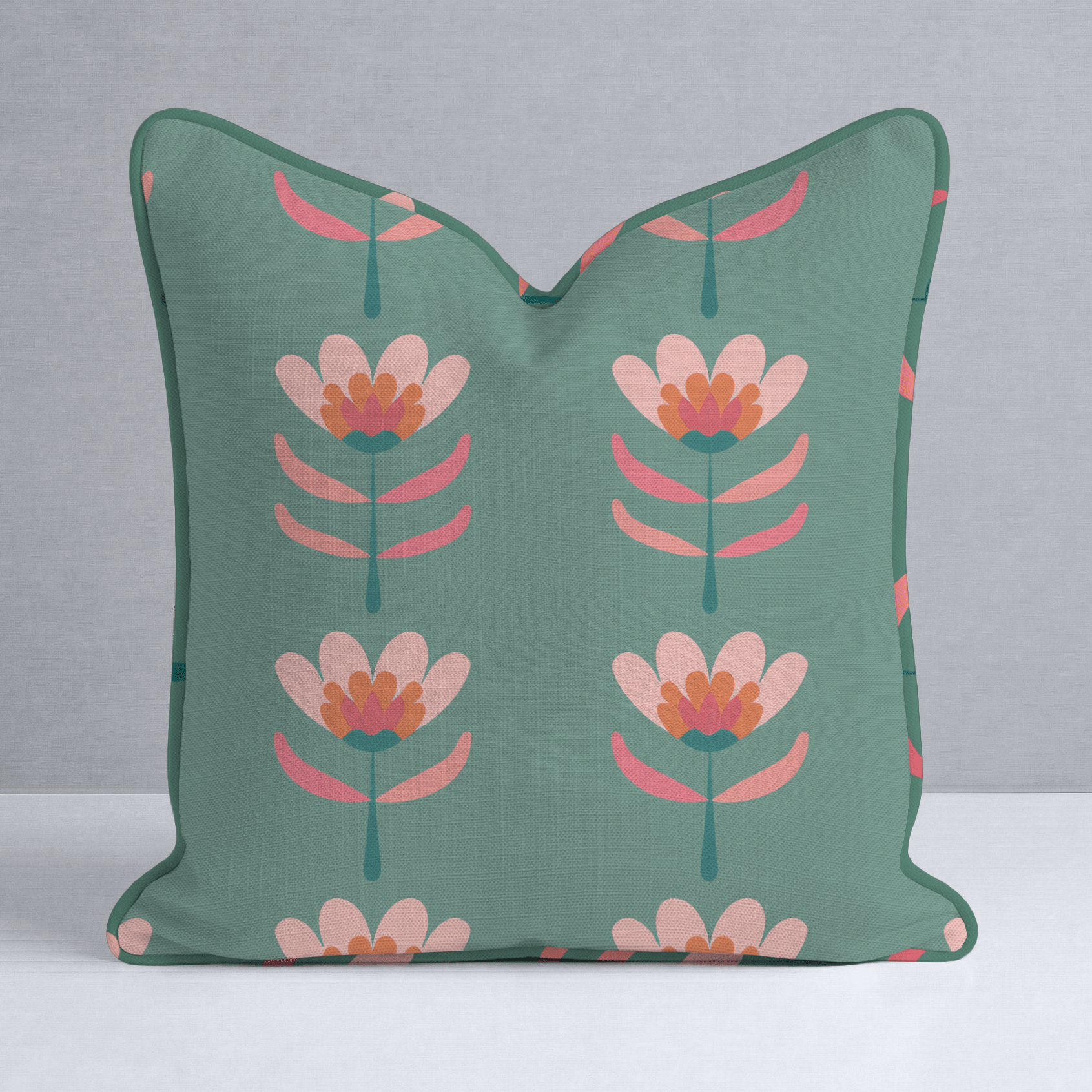 Flora Charm Throw Pillow - Lemon Park
