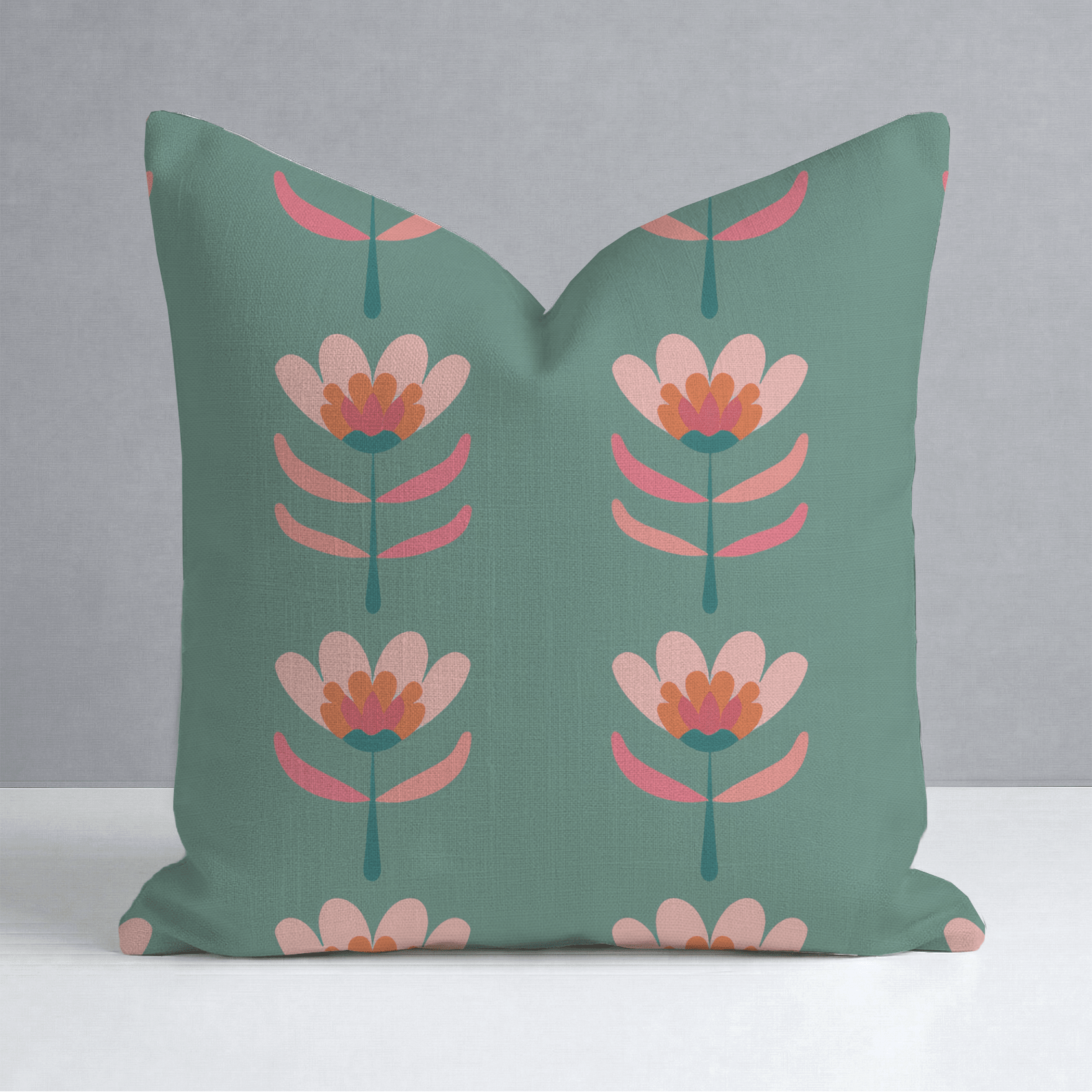 Flora Charm Throw Pillow - Lemon Park