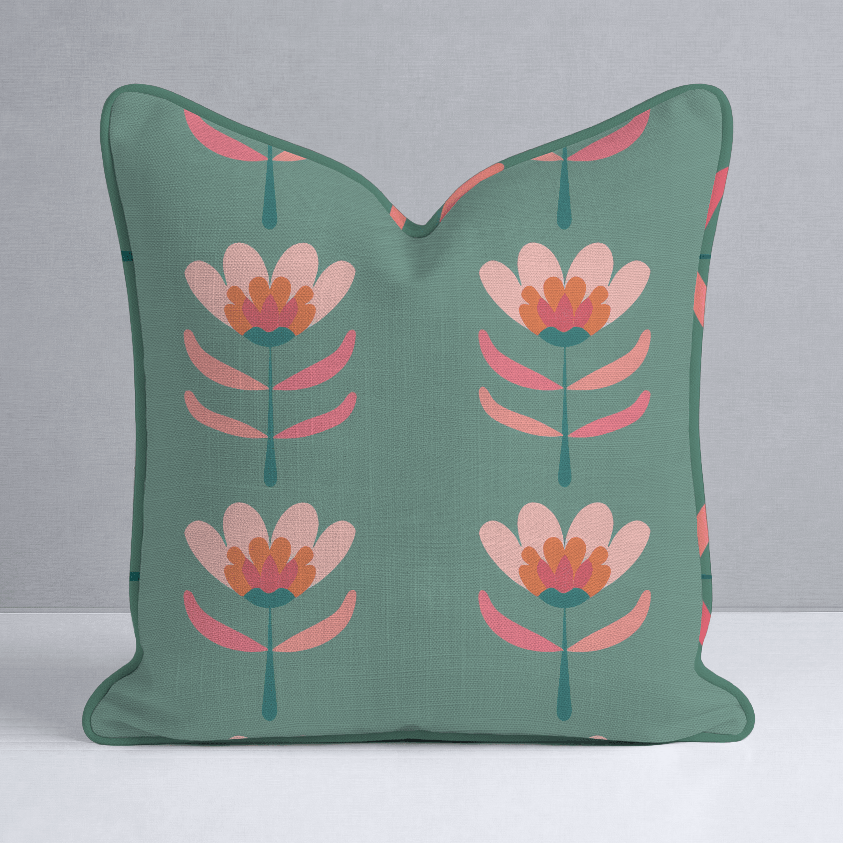 Flora Charm Throw Pillow - Lemon Park