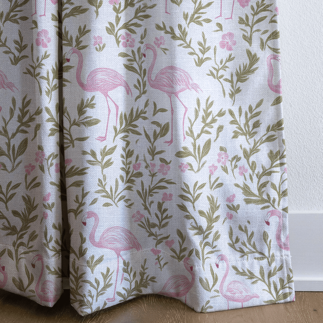 Flora Flamingo - Drapery - Lemon Park