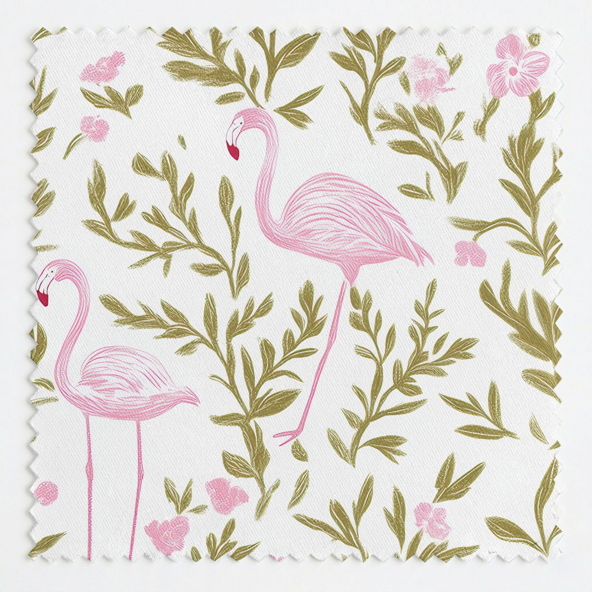 Flora Flamingo - Fabric - Lemon Park