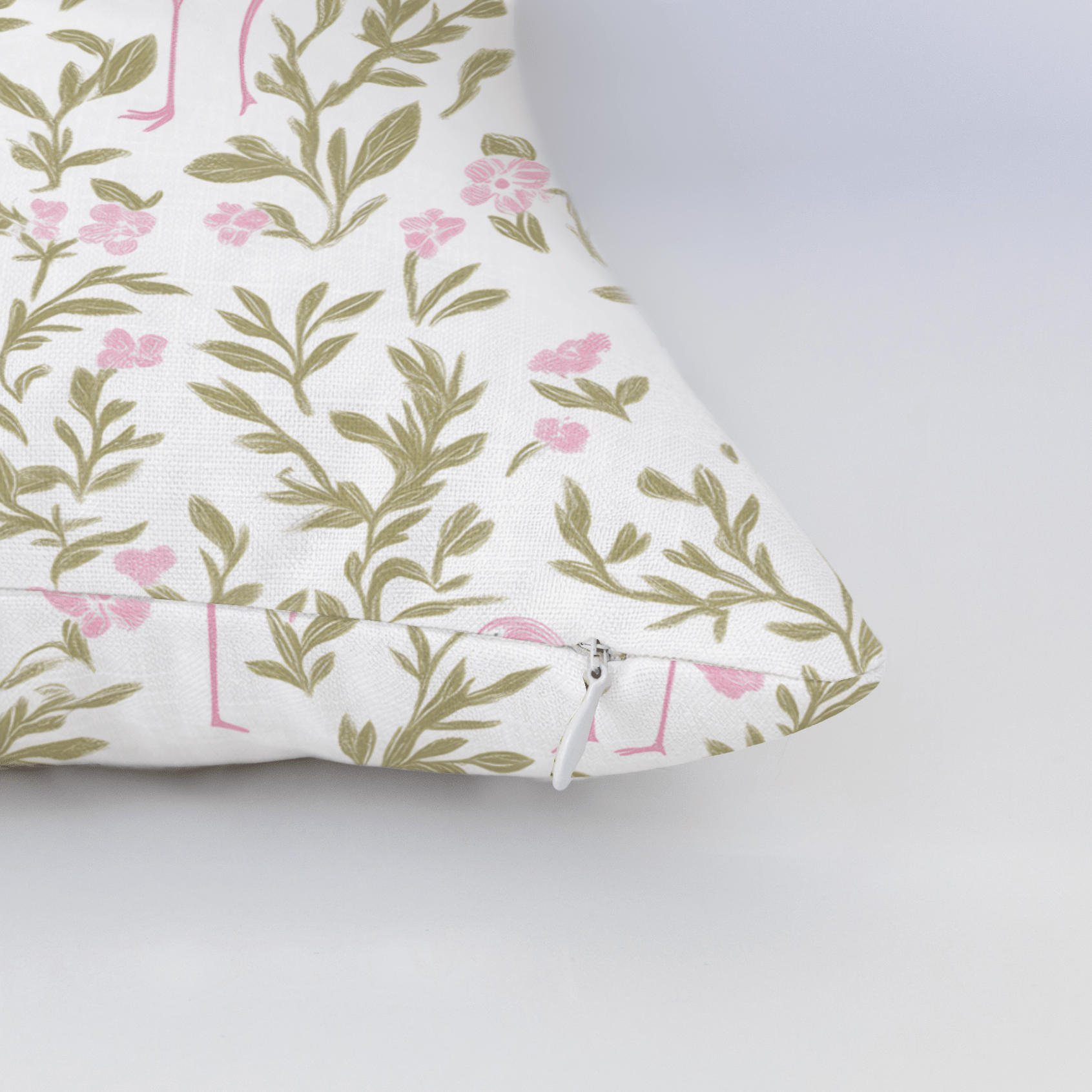Flora Flamingo Throw Pillow - Lemon Park
