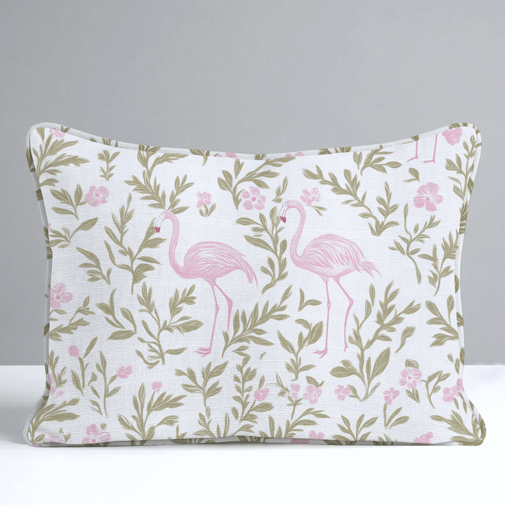 Flora Flamingo Throw Pillow - Lemon Park