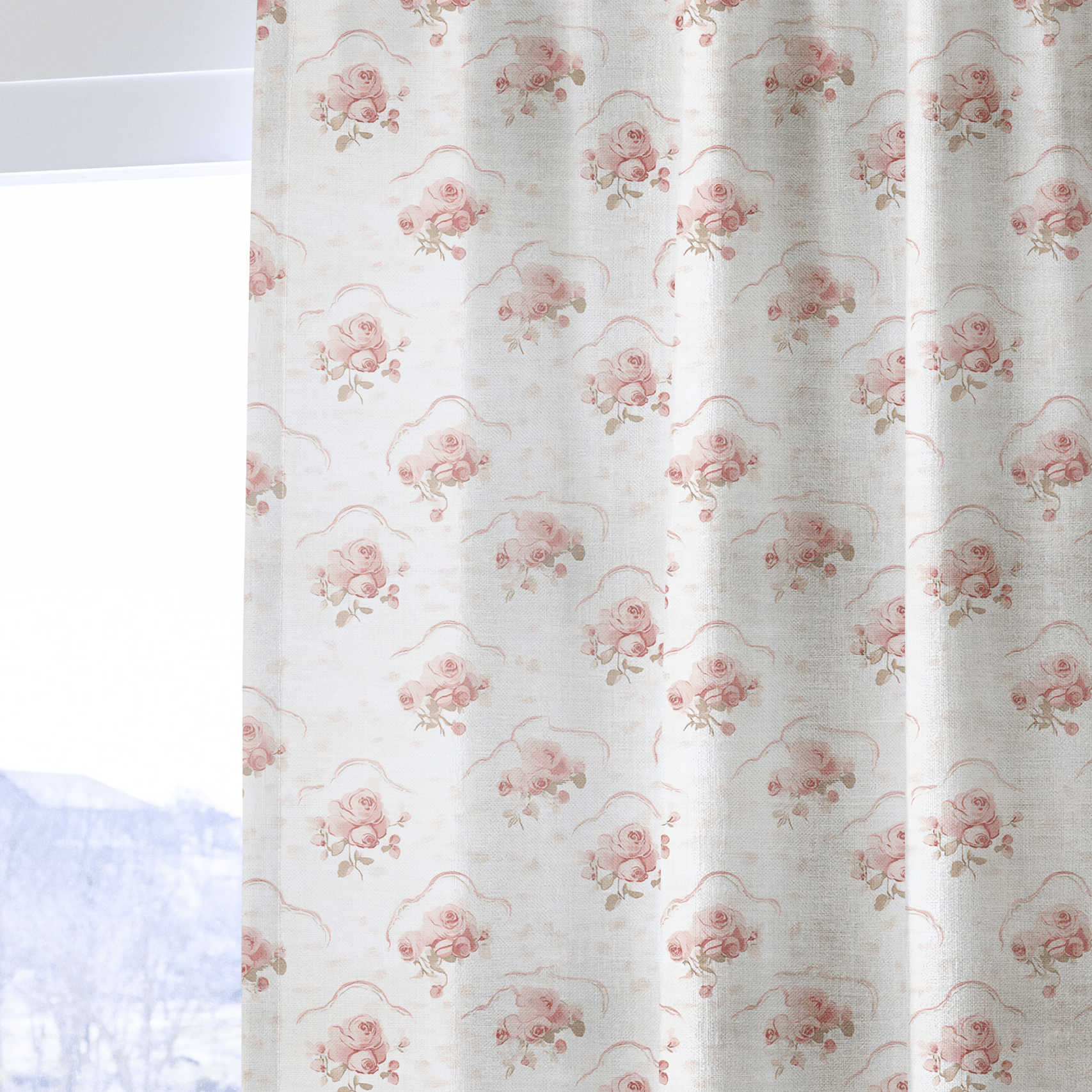 Floral Cameo - Drapery - Lemon Park