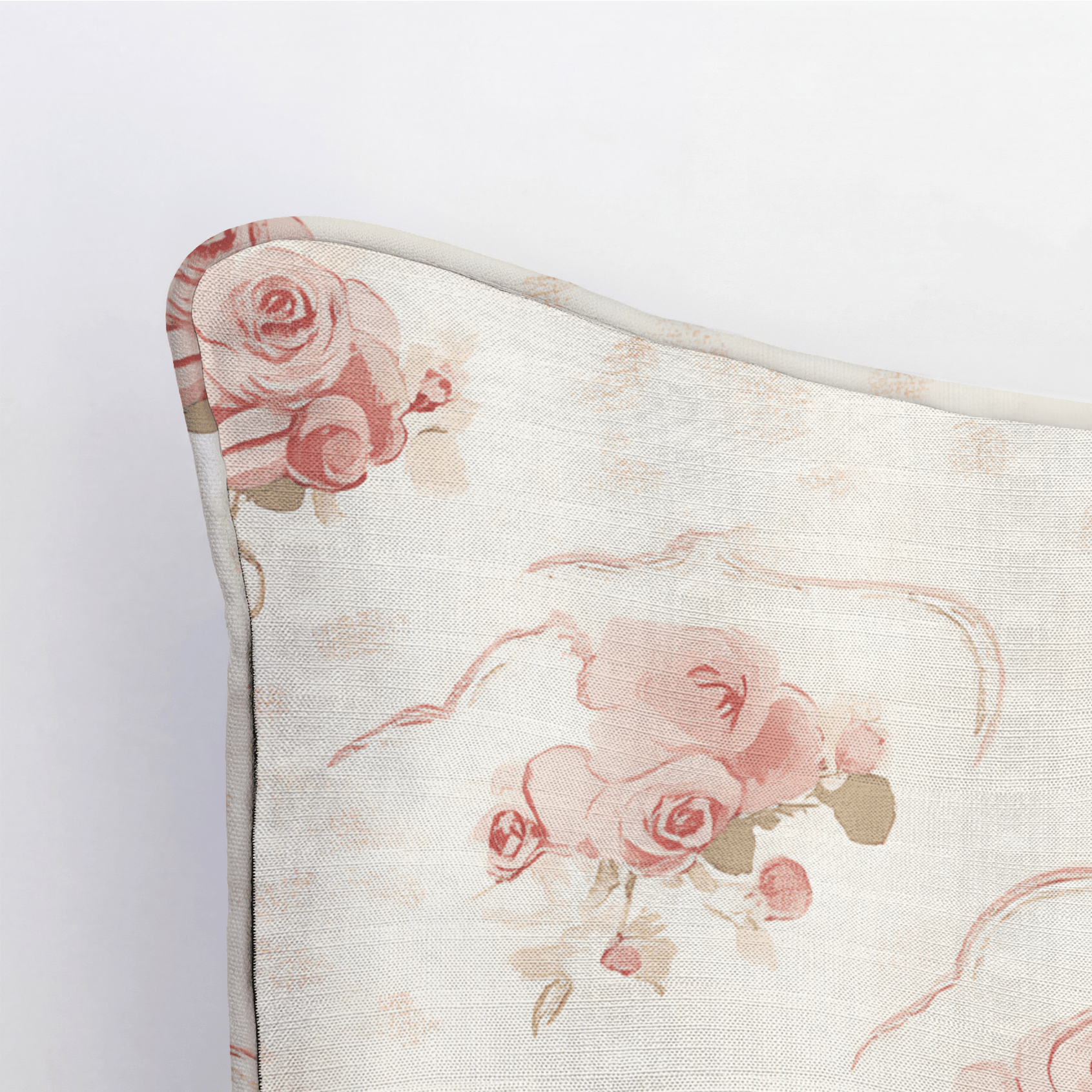 Floral Cameo Throw Pillow - Lemon Park