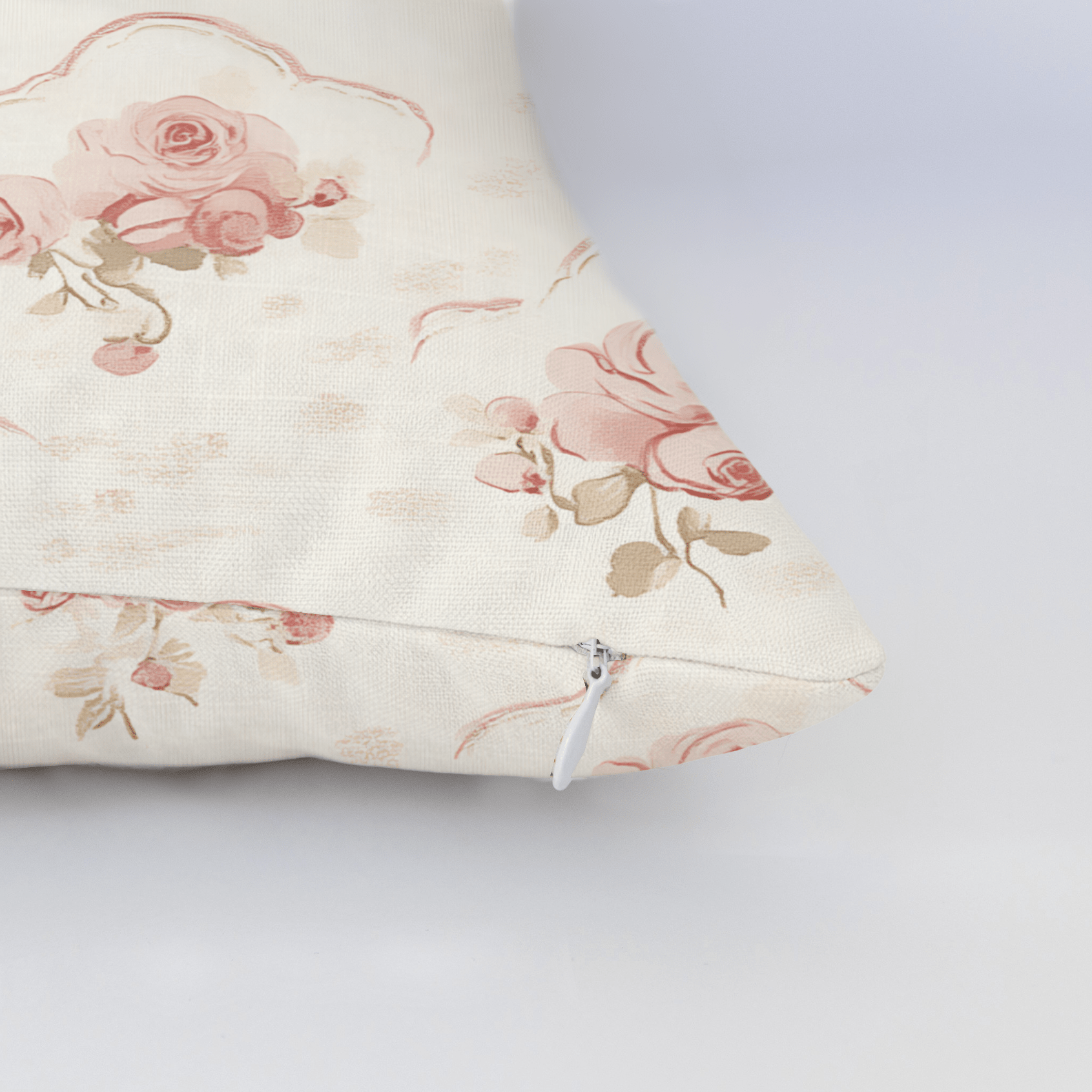 Floral Cameo Throw Pillow - Lemon Park