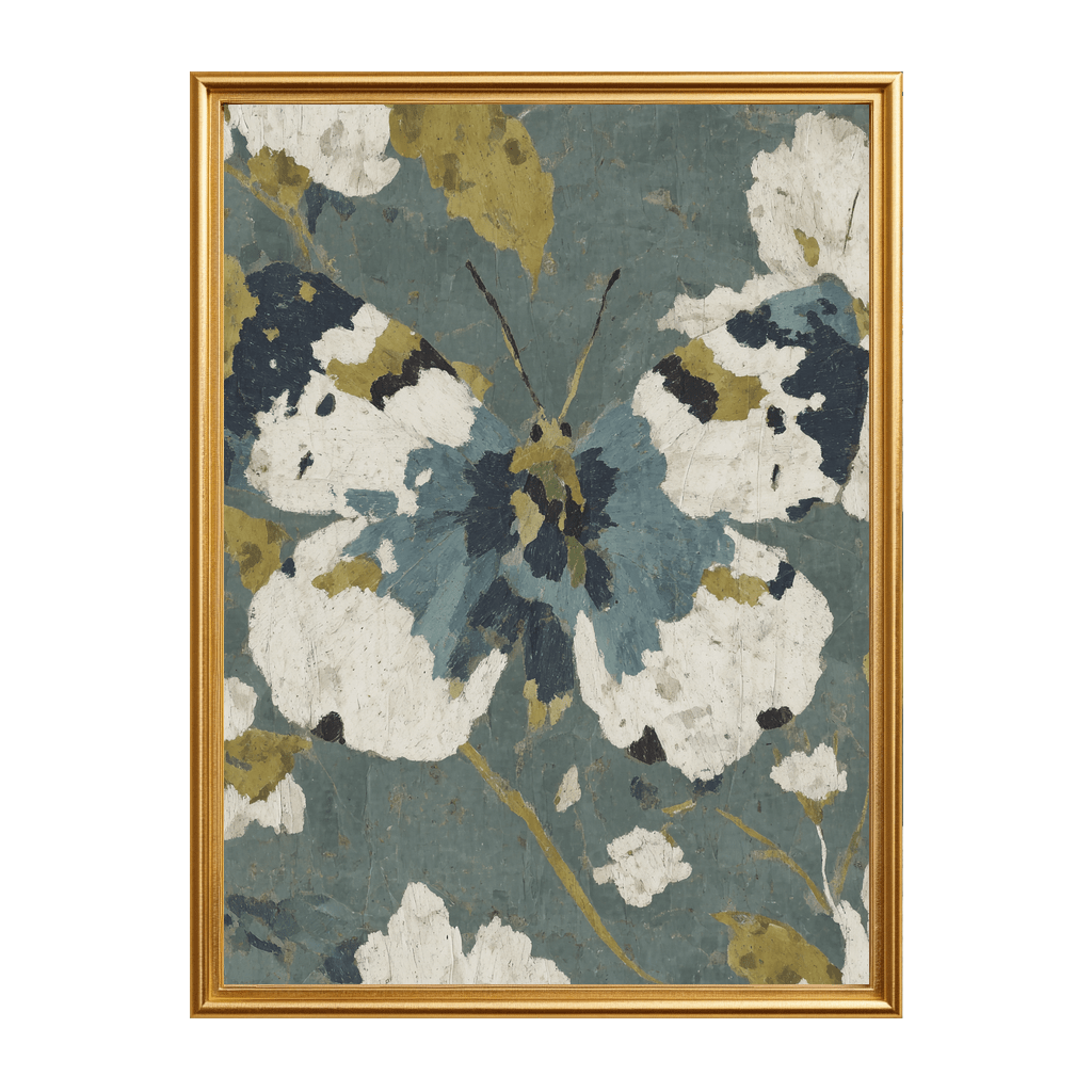 Flutter in Blue - Art Print - Lemon Park