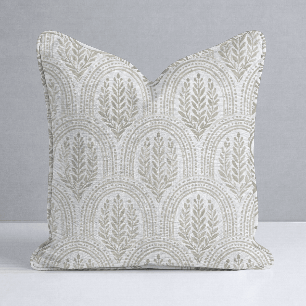 Fog & Found Arched Leaf Throw Pillow - Lemon Park
