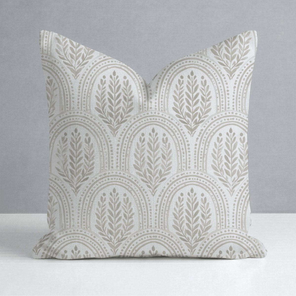 Fog & Found Arched Leaf Throw Pillow - Lemon Park
