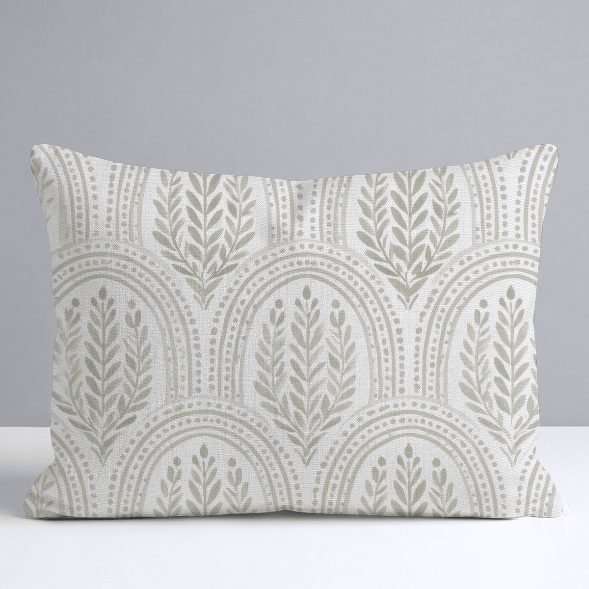 Fog & Found Arched Leaf Throw Pillow - Lemon Park