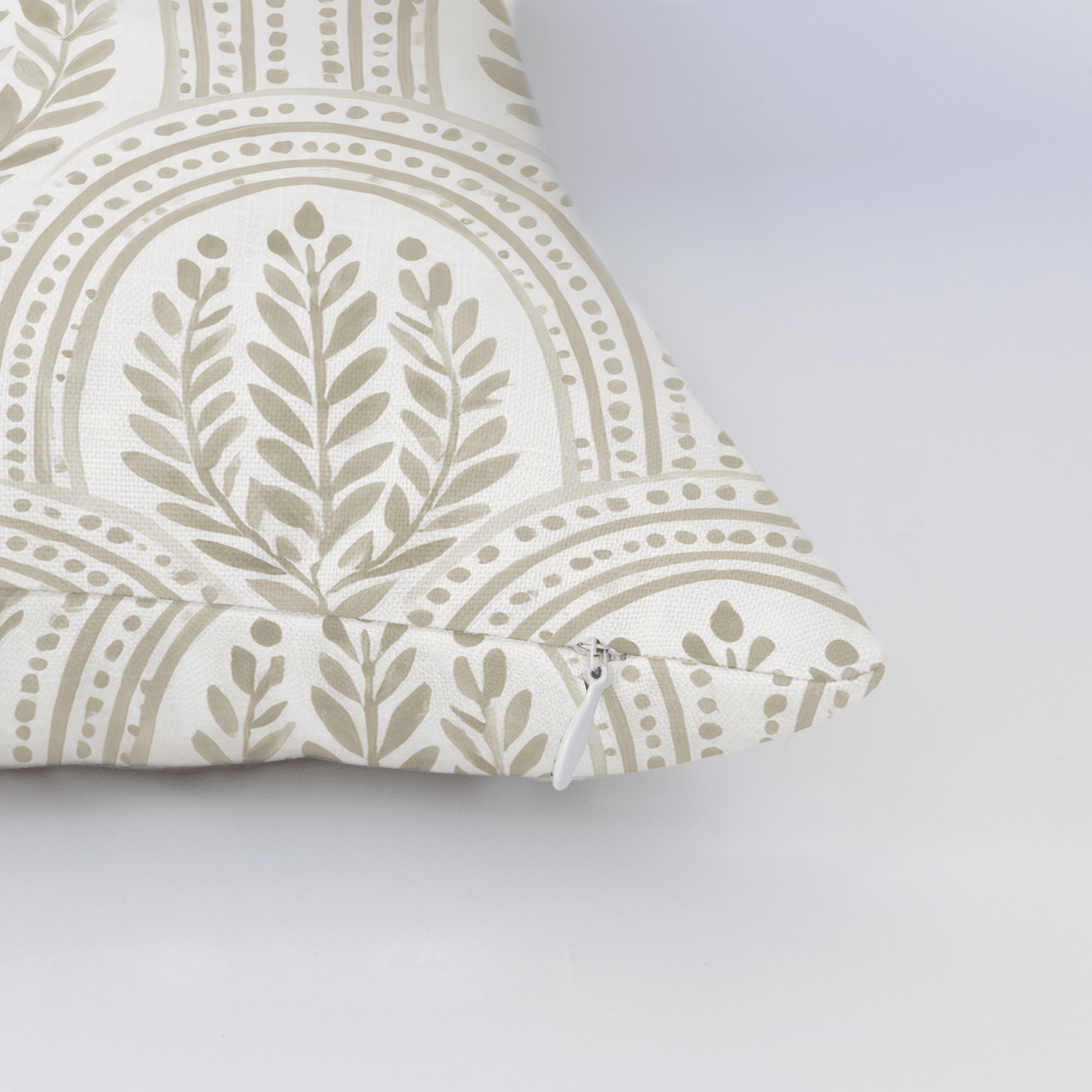 Fog & Found Arched Leaf Throw Pillow - Lemon Park