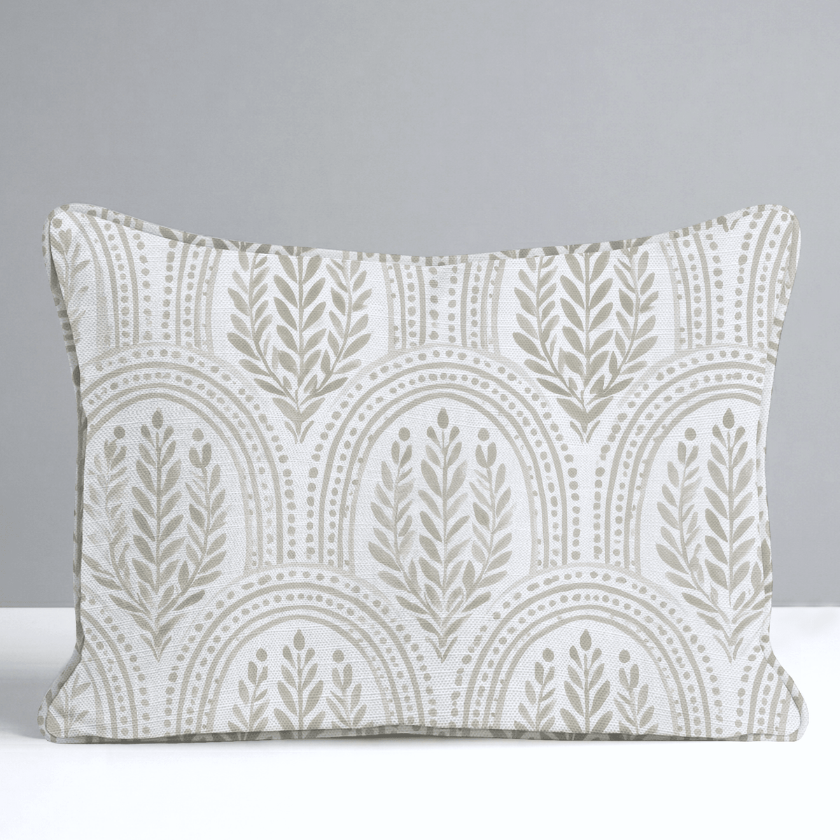 Fog & Found Arched Leaf Throw Pillow - Lemon Park