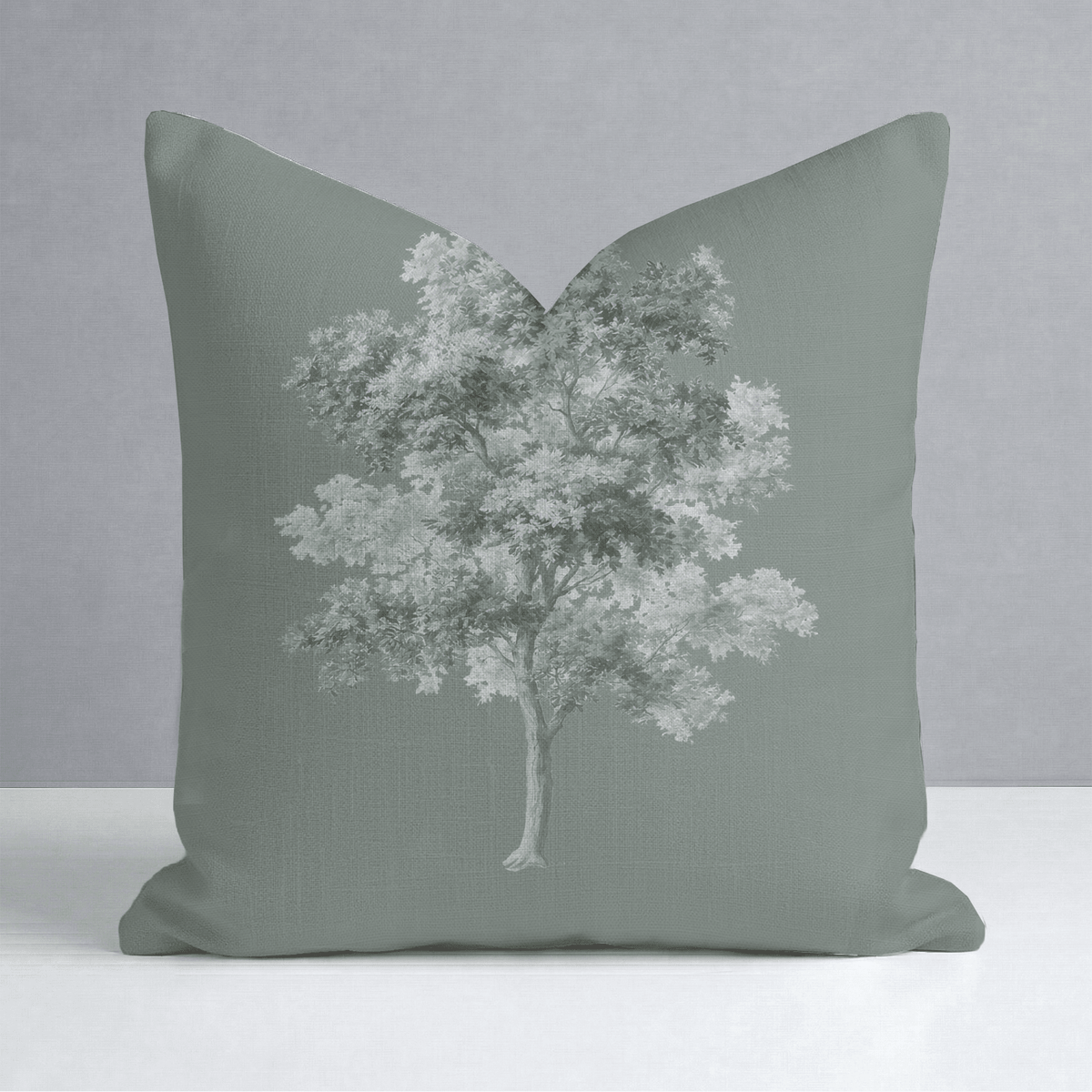 Fog & Found Canopy Throw Pillow - Lemon Park