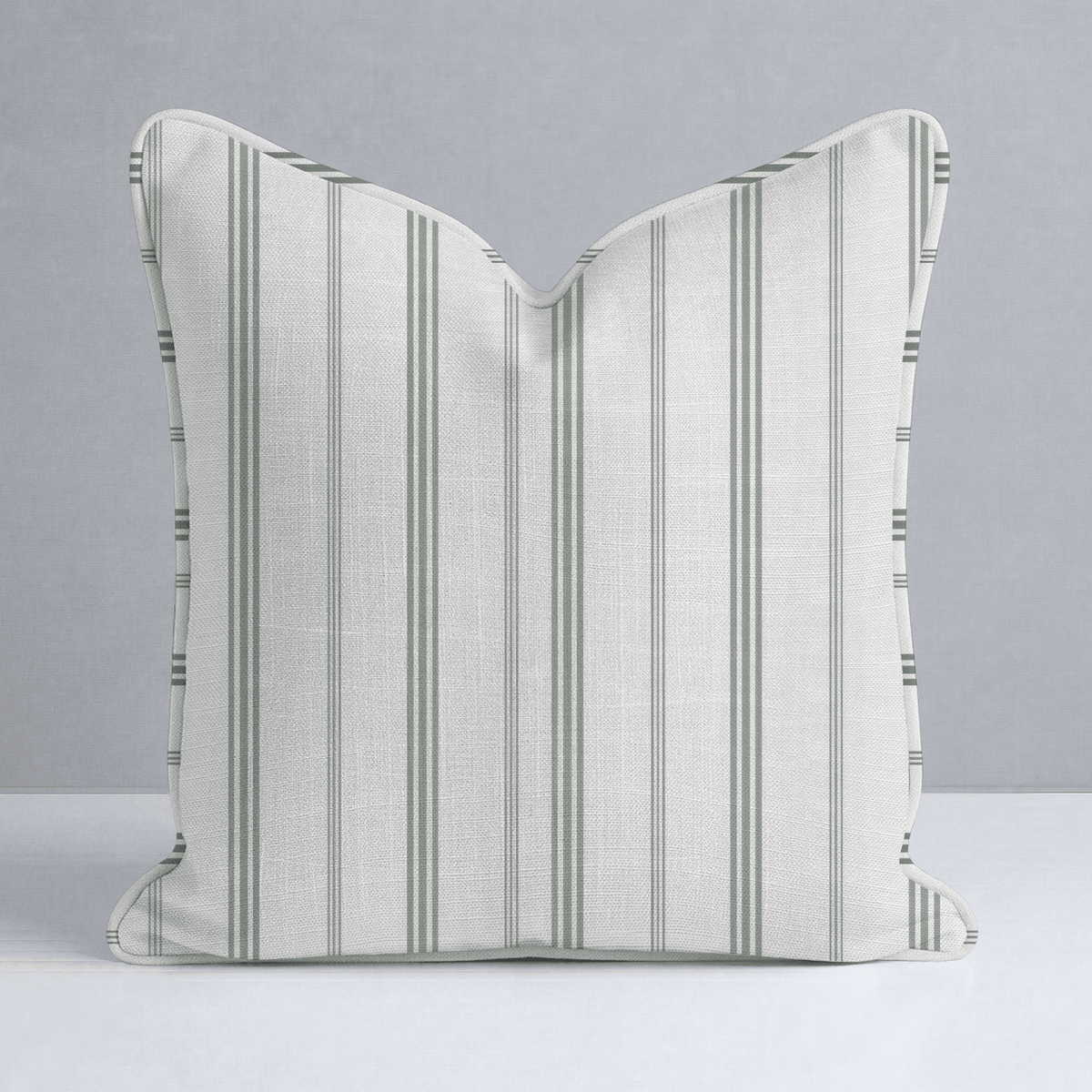 Fog & Found Cream Stripe Throw Pillow - Lemon Park