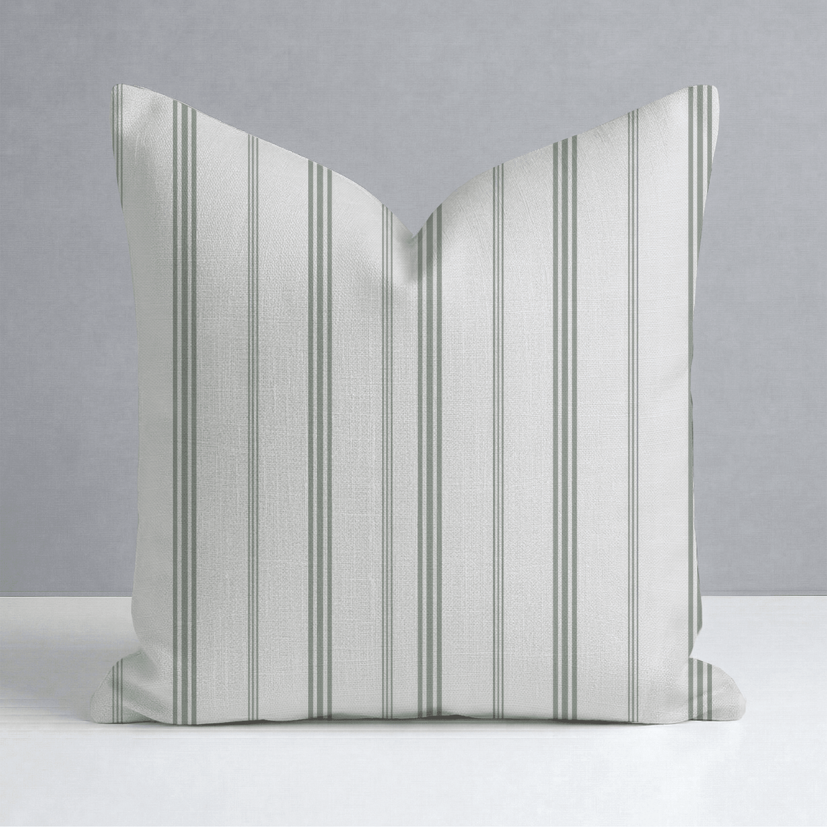 Fog & Found Cream Stripe Throw Pillow - Lemon Park