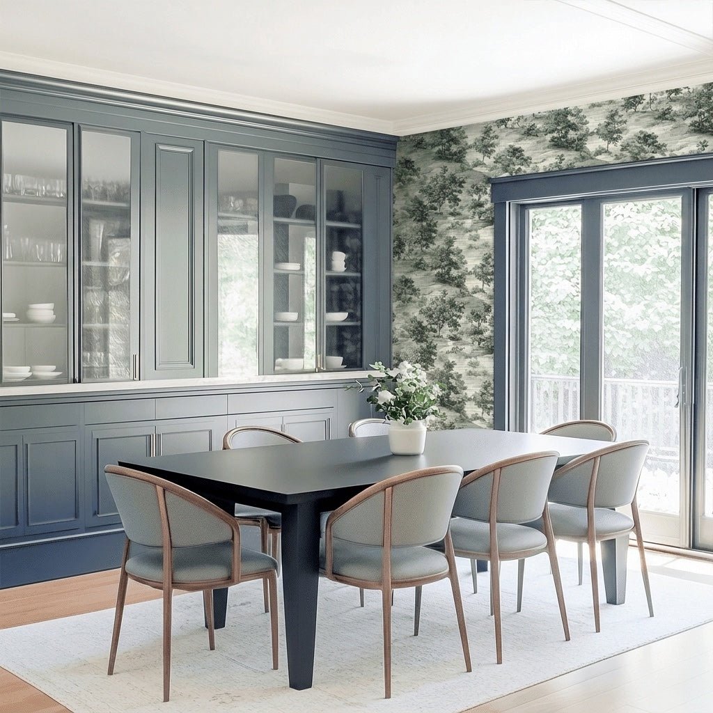 Fog & Found Faux Grasscloth Wallpaper - Lemon Park