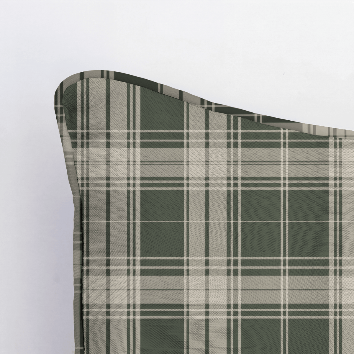 Fog & Found Forest Plaid Throw Pillow - Lemon Park