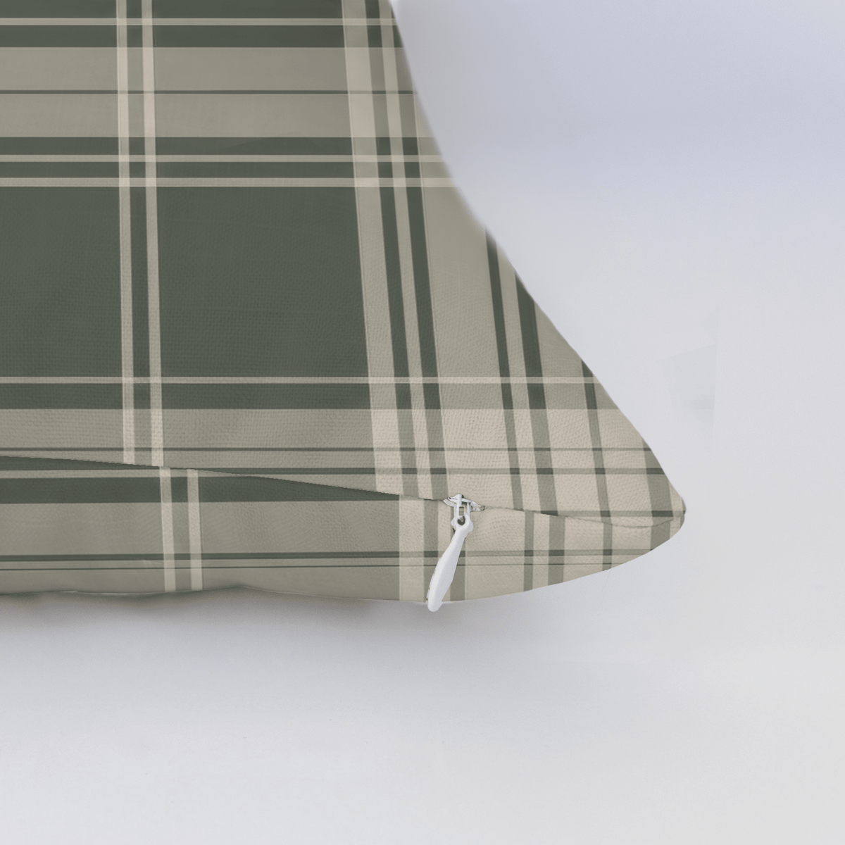 Fog & Found Forest Plaid Throw Pillow - Lemon Park