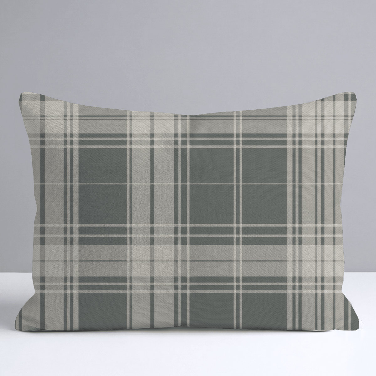 Fog & Found Forest Plaid Throw Pillow - Lemon Park