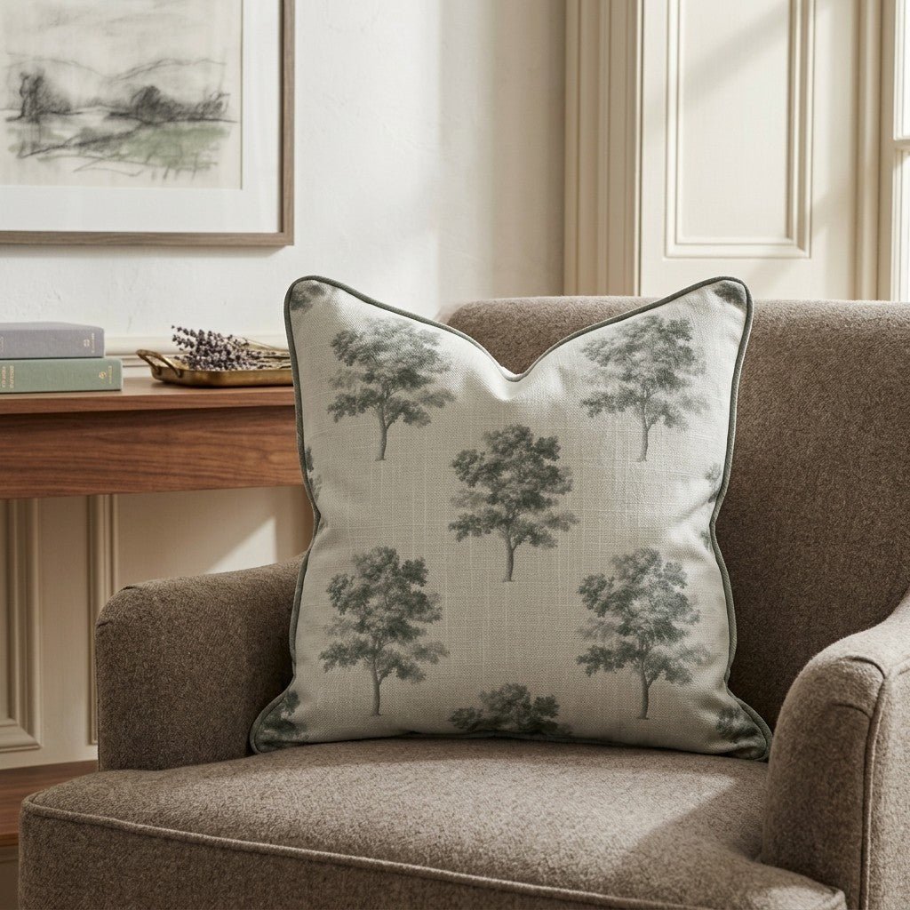 Fog & Found Grove Throw Pillow - Lemon Park