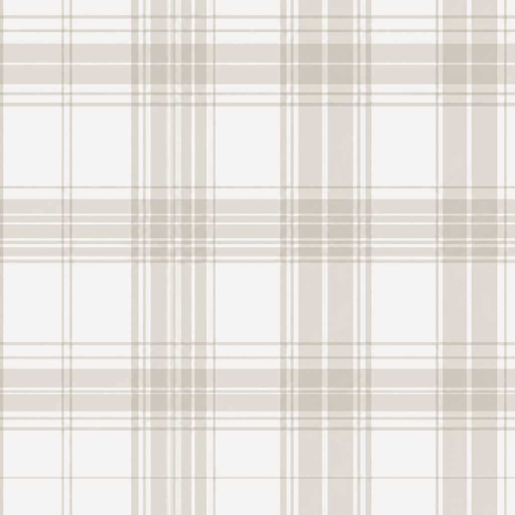 Fog & Found Linen Plaid Wallpaper - Lemon Park