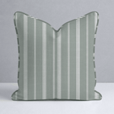 Fog & Found Sage Stripe Throw Pillow - Lemon Park