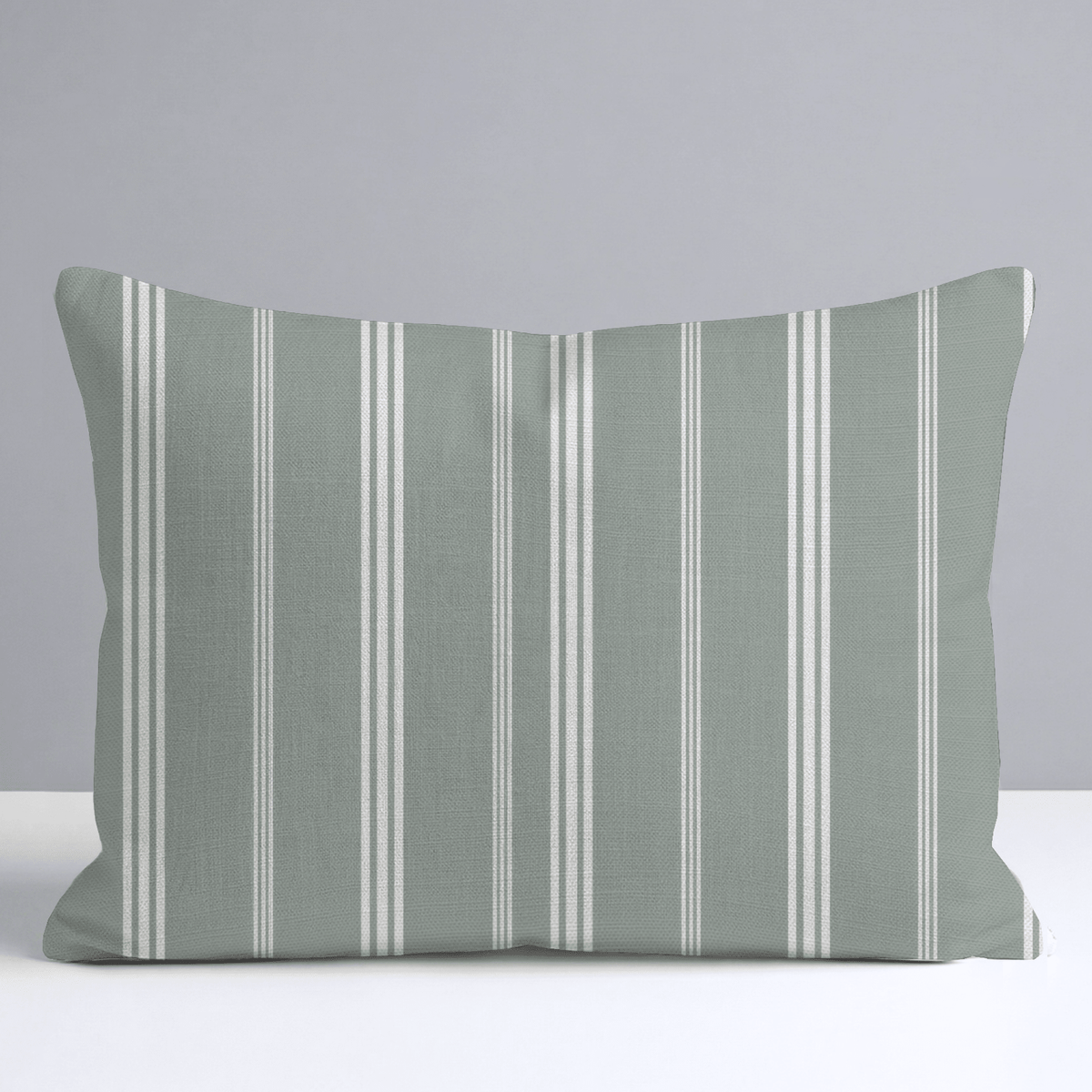 Fog & Found Sage Stripe Throw Pillow - Lemon Park