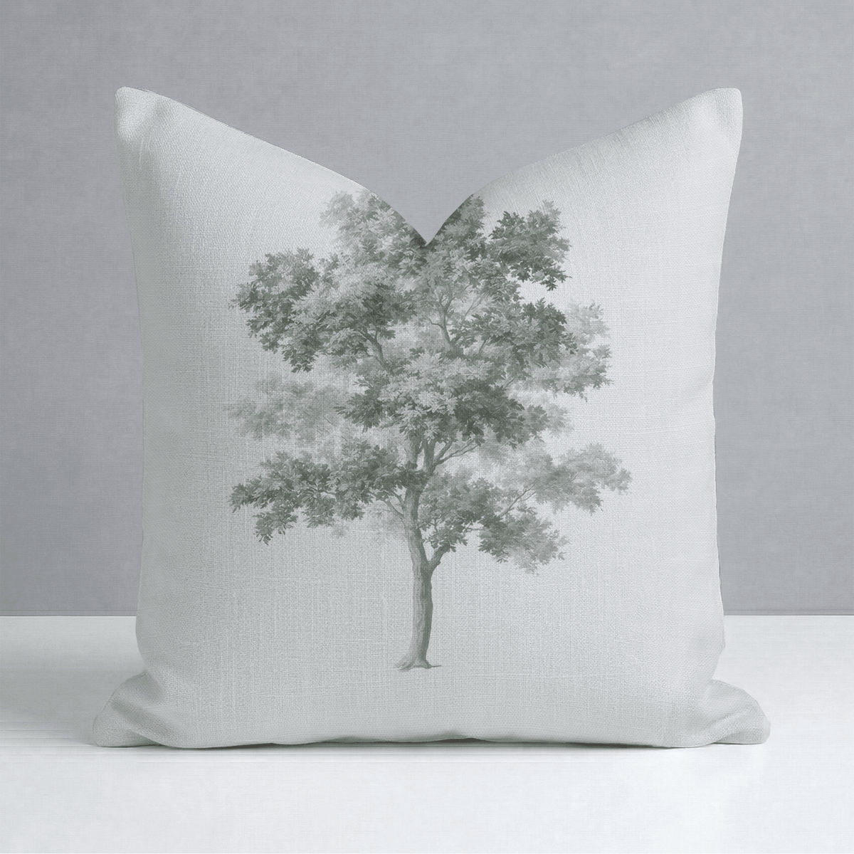 Fog & Found Standing Oak Throw Pillow - Lemon Park