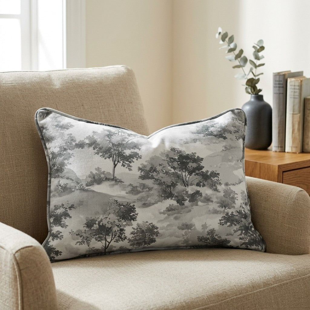 Fog & Found Throw Pillow - Lemon Park