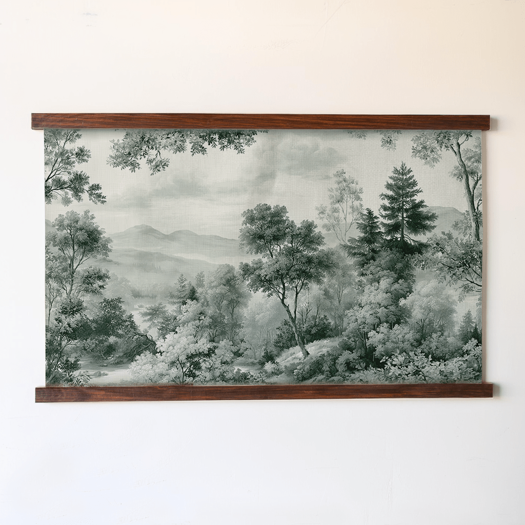 Fog & Found Wooded Forest - Tapestry - Lemon Park