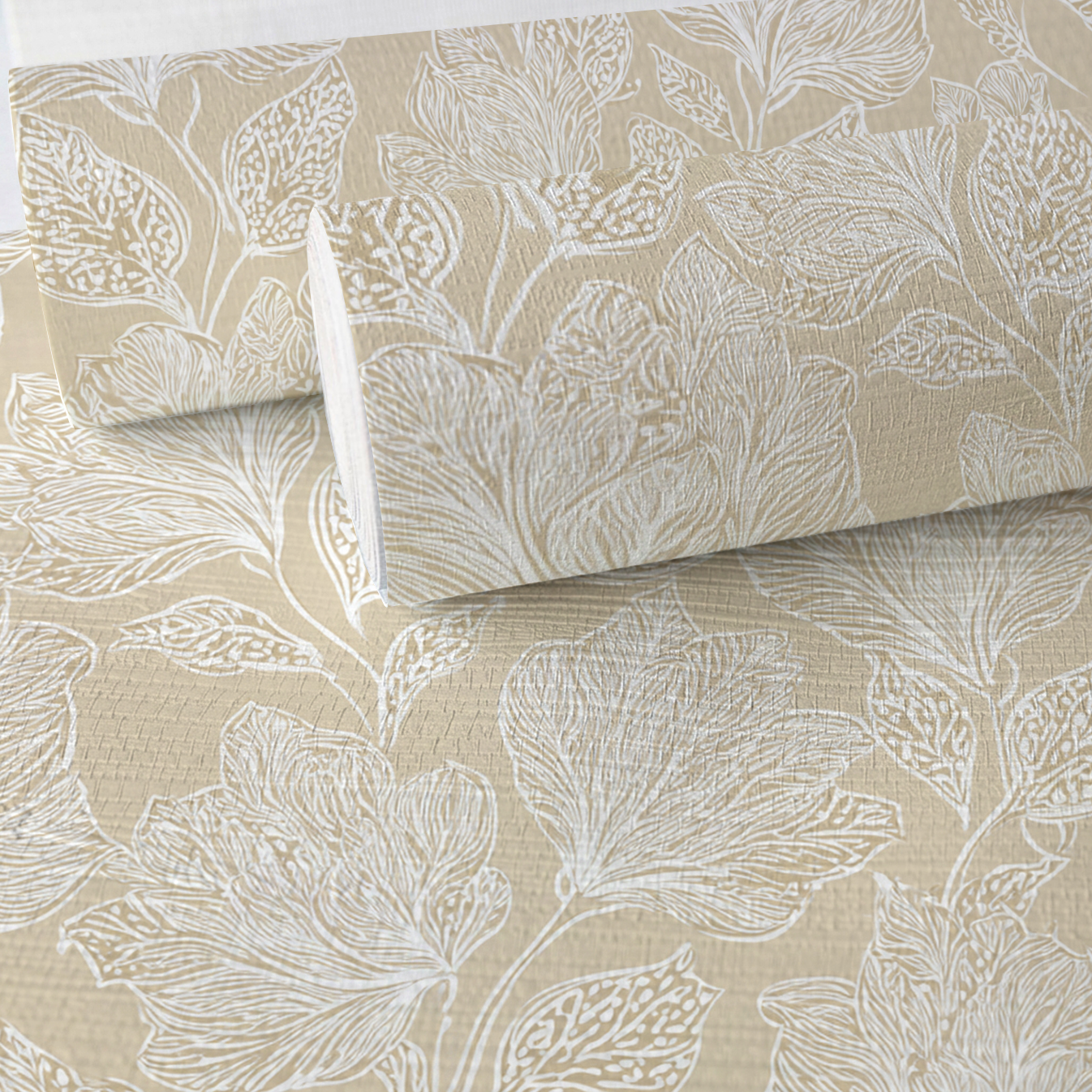 Folk Song Faux Grasscloth Wallpaper